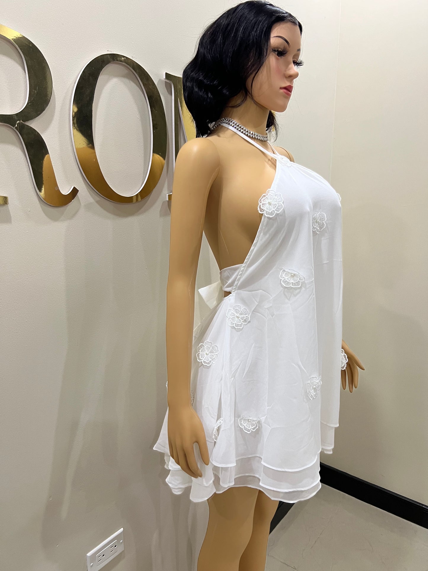 Rumi Petal Dress (White)