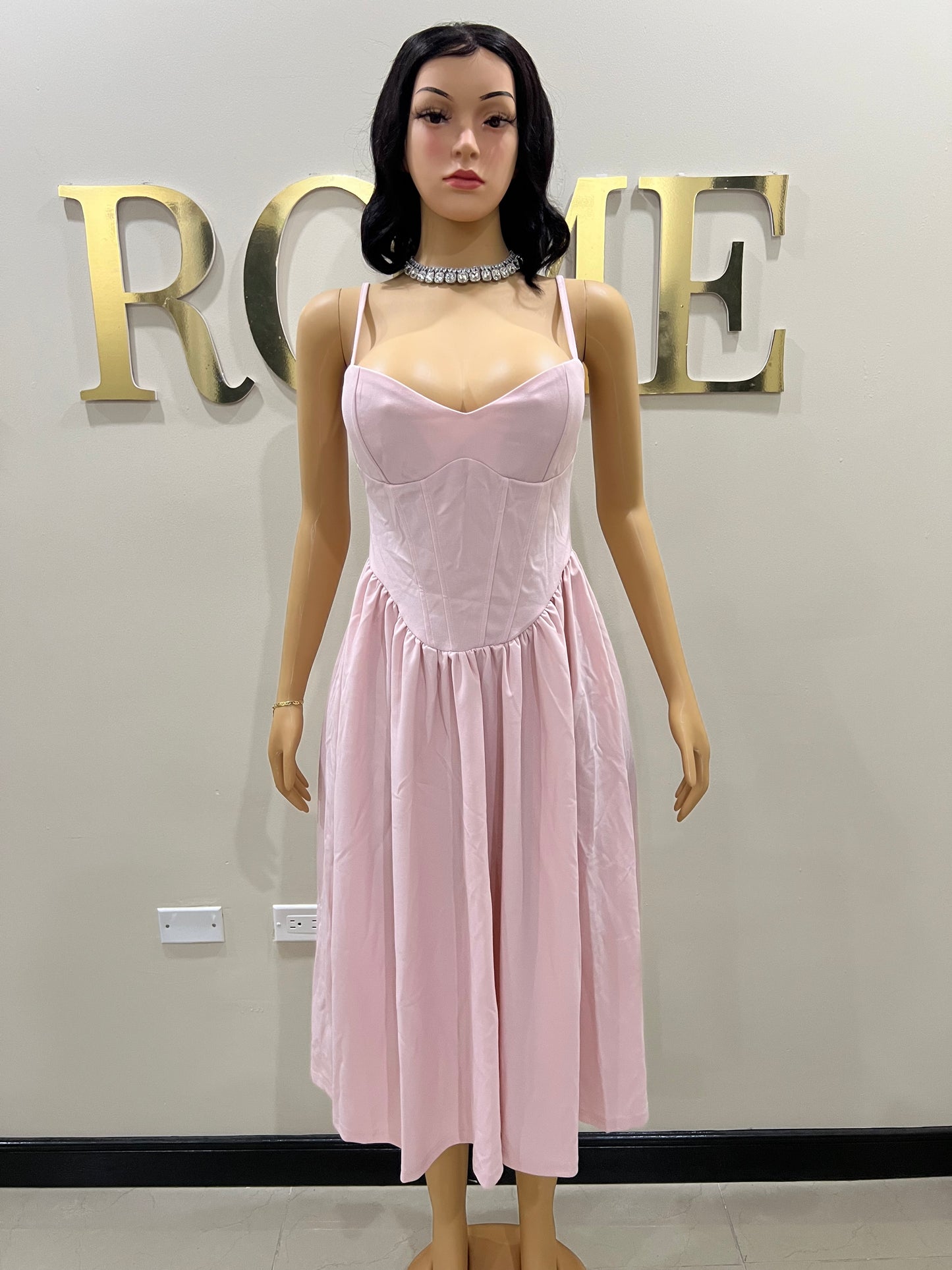 Daisy Diana Dress (Pale Pink)
