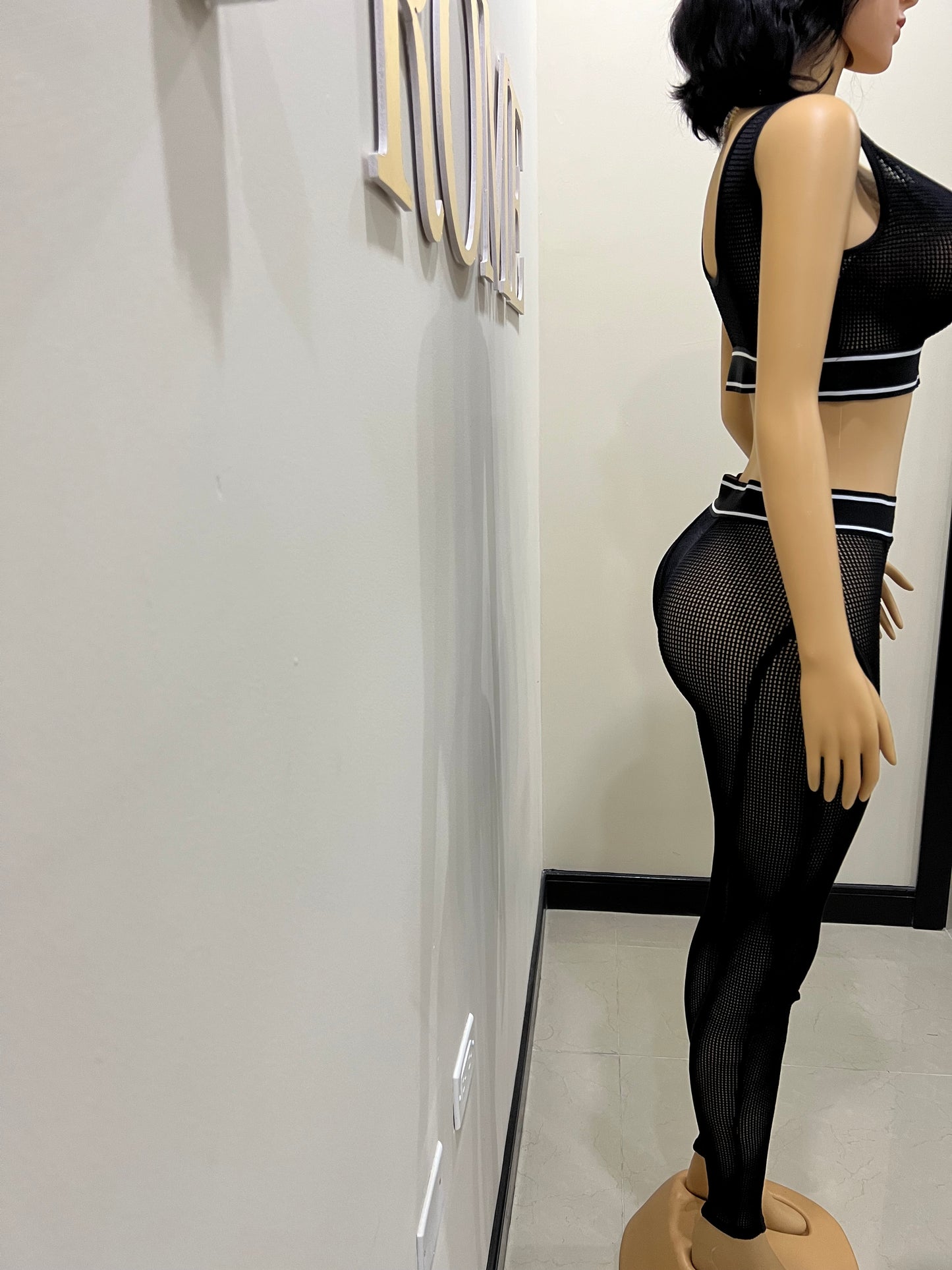 Tami 2 Pcs Tights Set (Black)