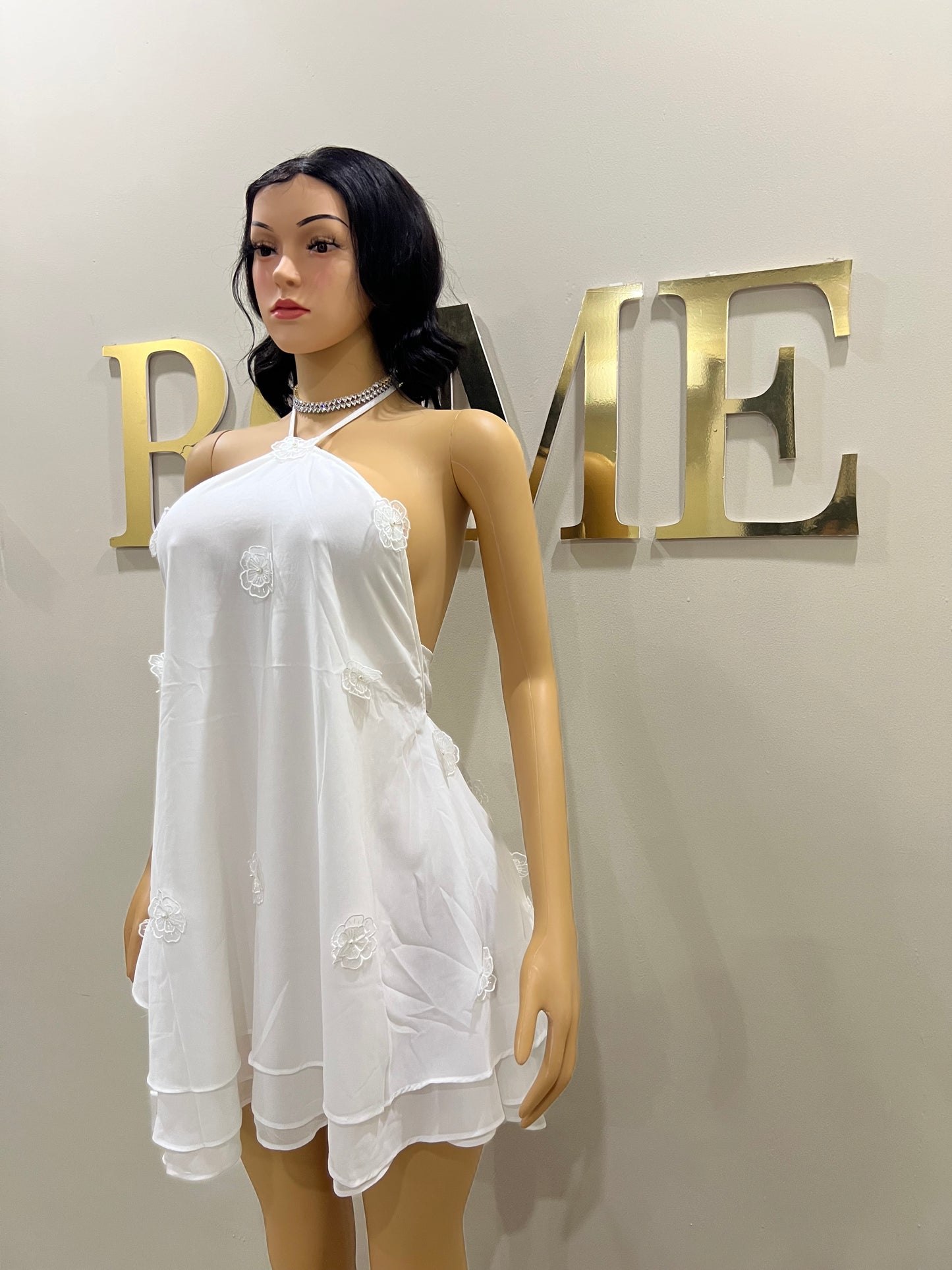 Rumi Petal Dress (White)