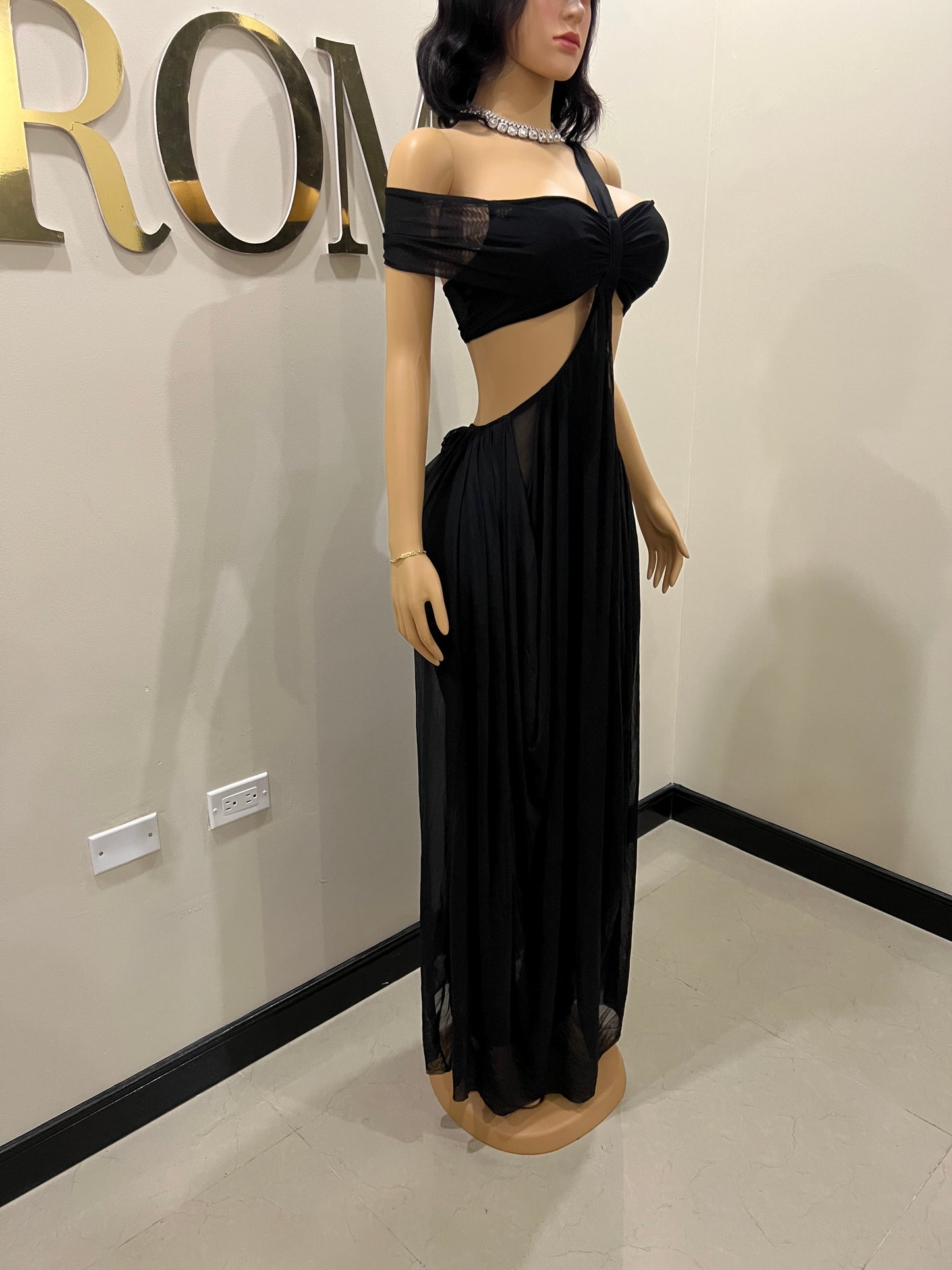 Ruby Mesh Dress (Black)