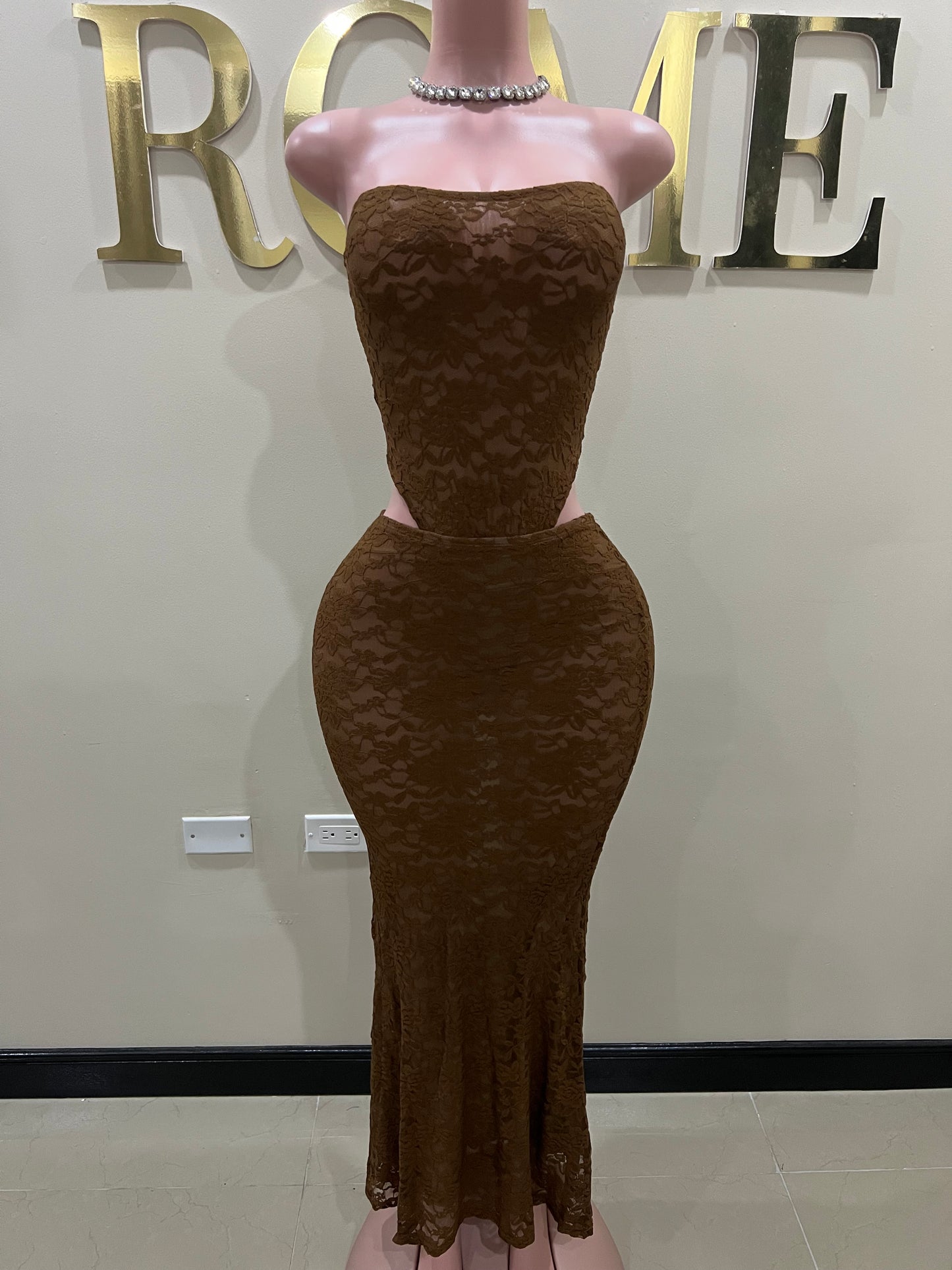 Luna Lace Bodysuit & Skirt Set