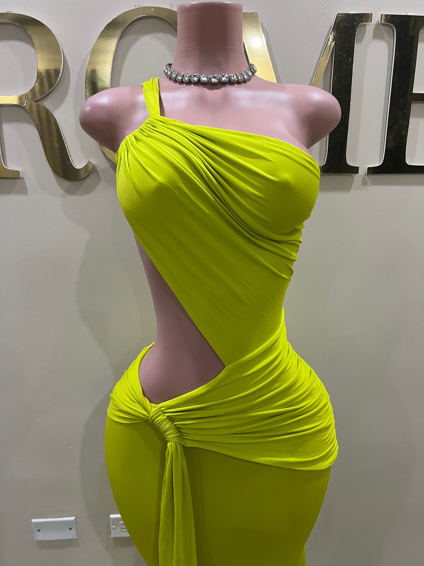 Emma Giselle Dress (Bright Green)