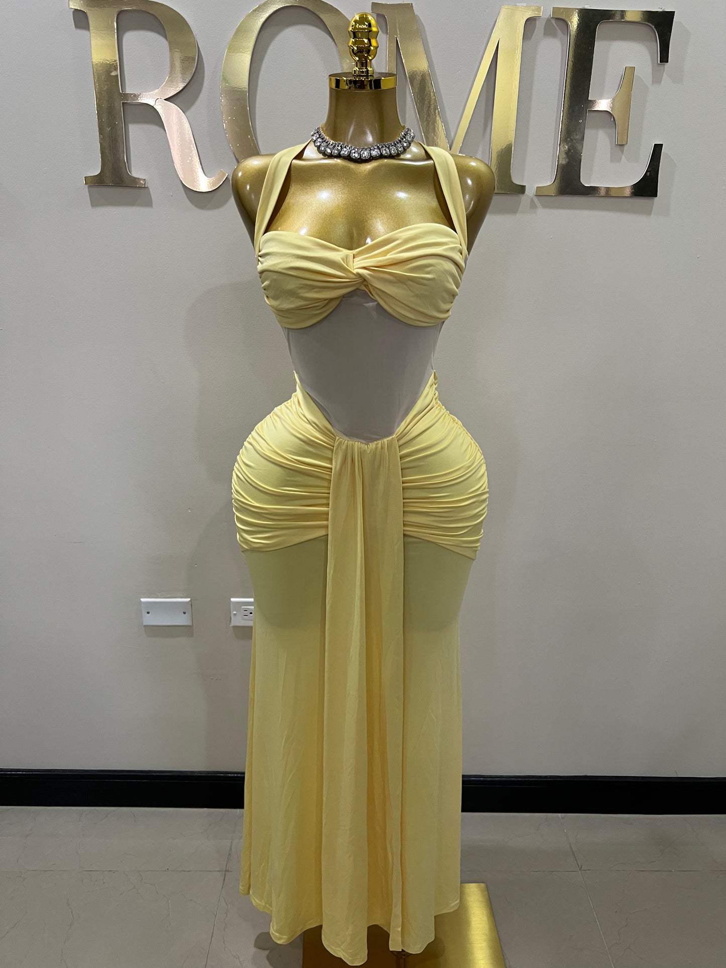 Sweetheart Nara Dress (Yellow)