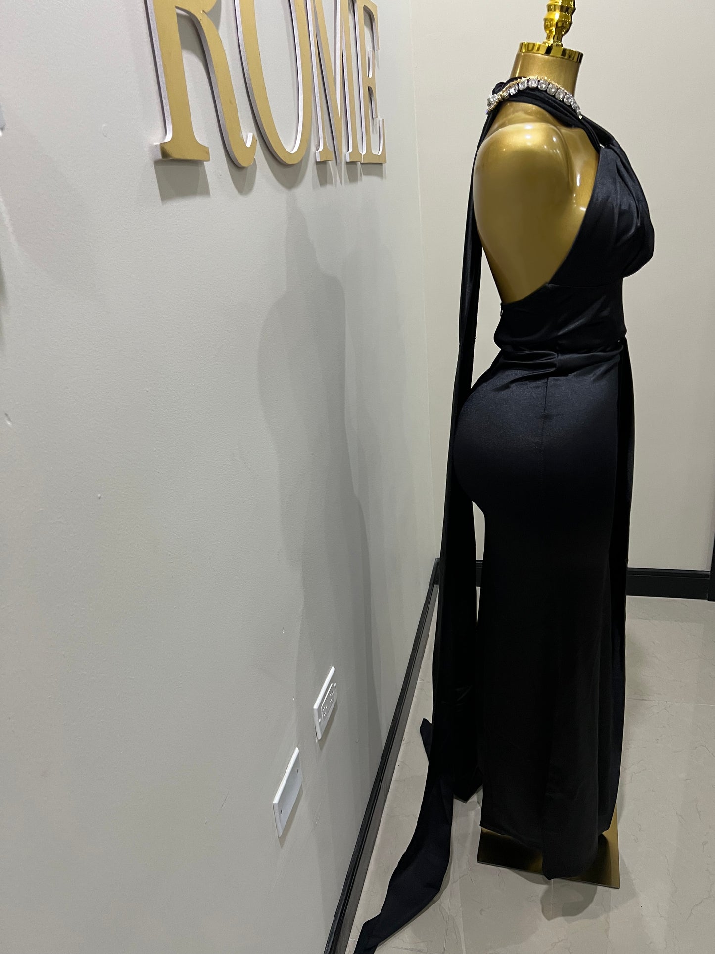 Alba 2 Pcs Dress (Black)