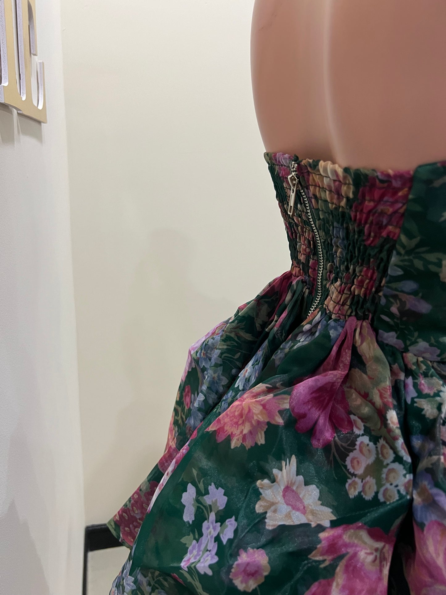 Princess Diana Floral Dress (Green)