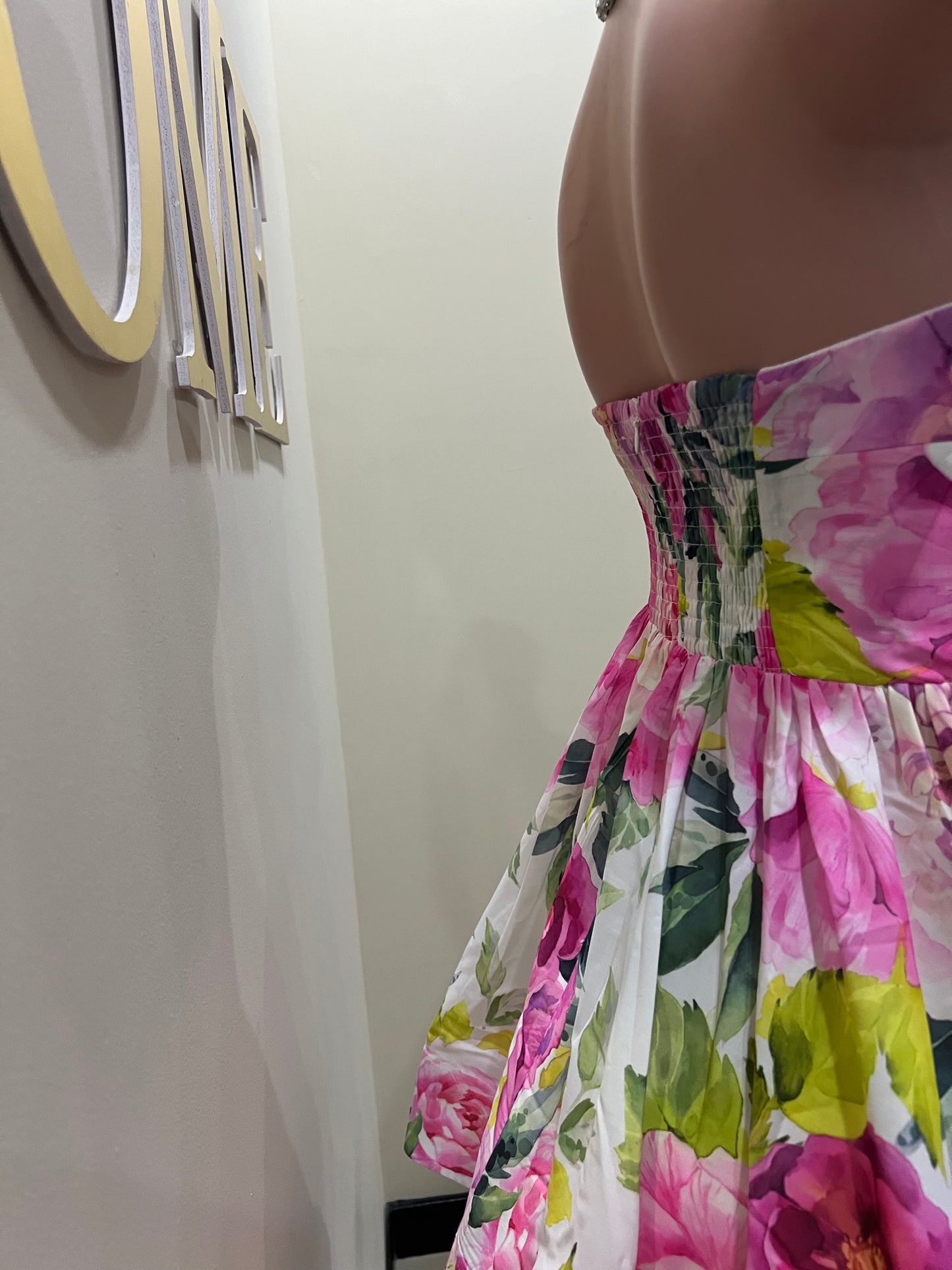 Princess Diana Floral Garden Dress (Pink)