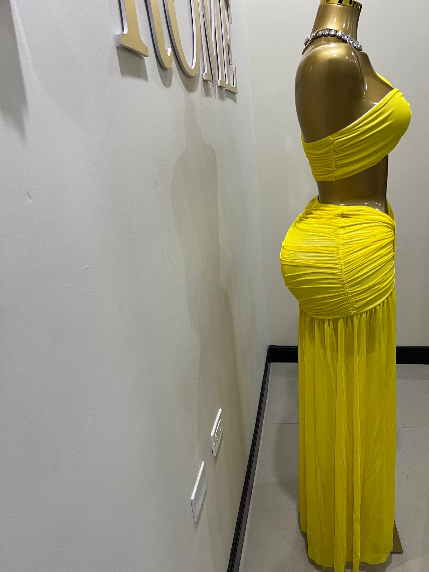 Emma Giselle Skirt Set (Yellow)