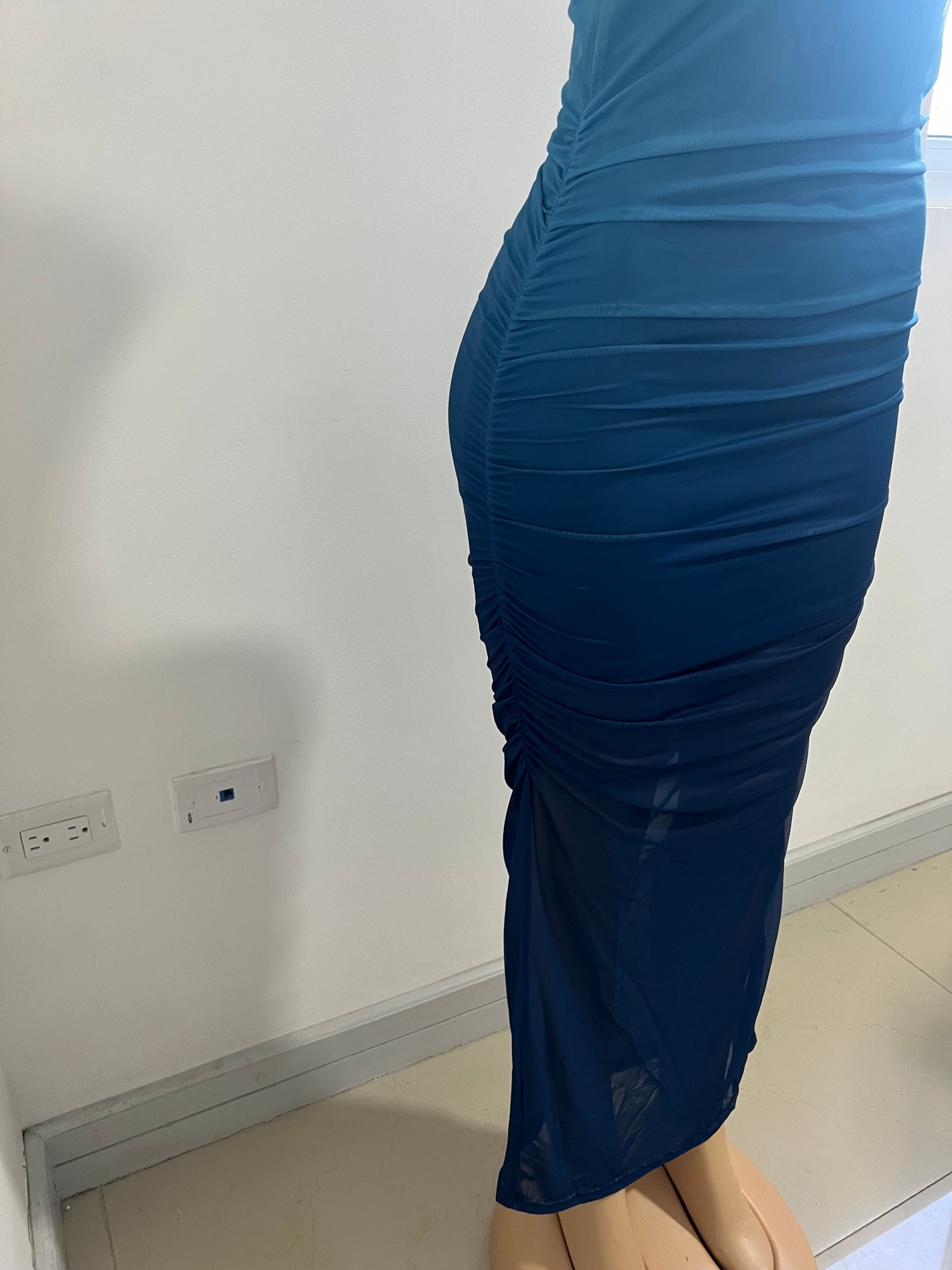 Toya Carli Mesh Dress (Blue Gradient)