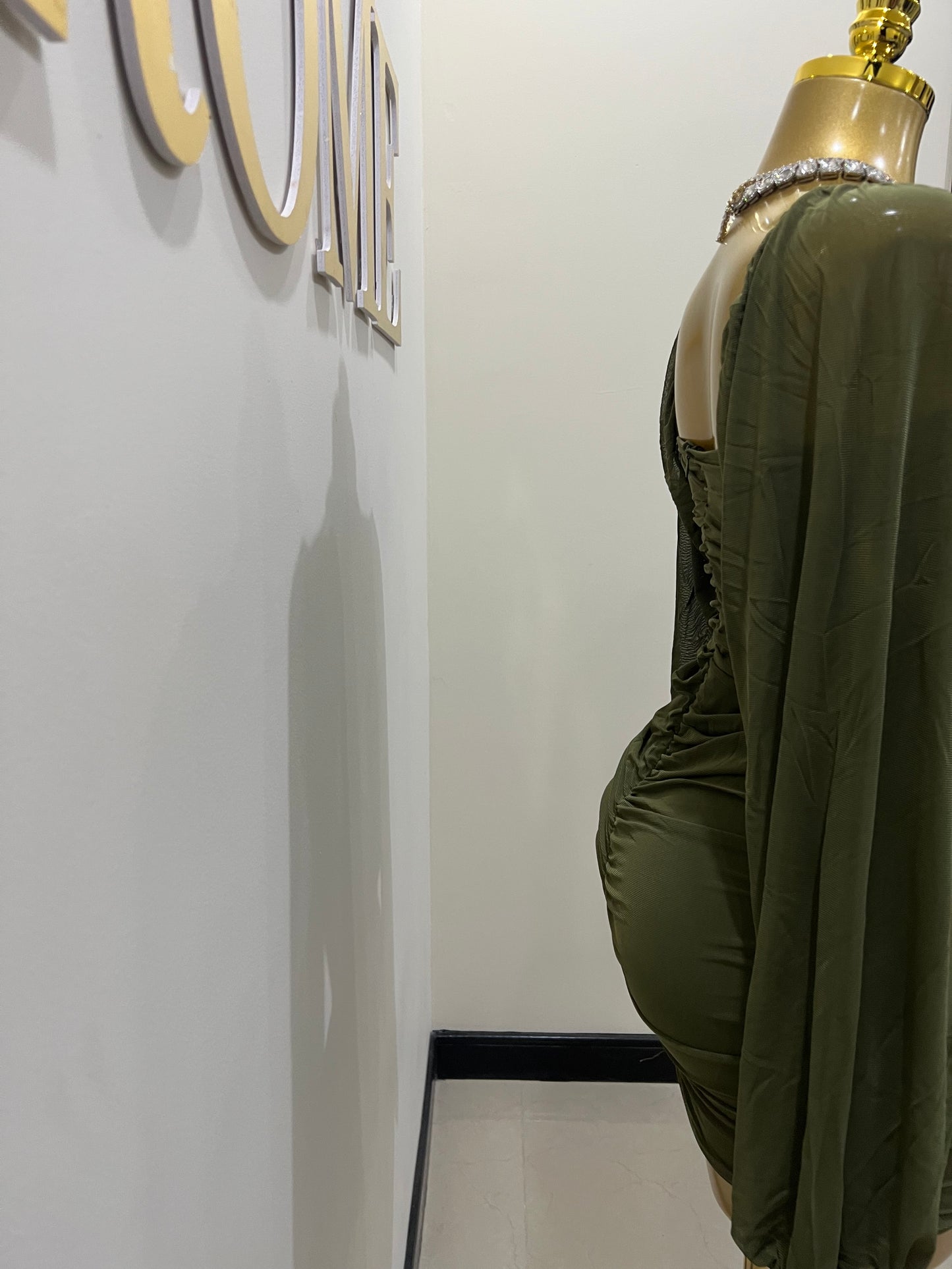Aubrey Dress (Army Green)