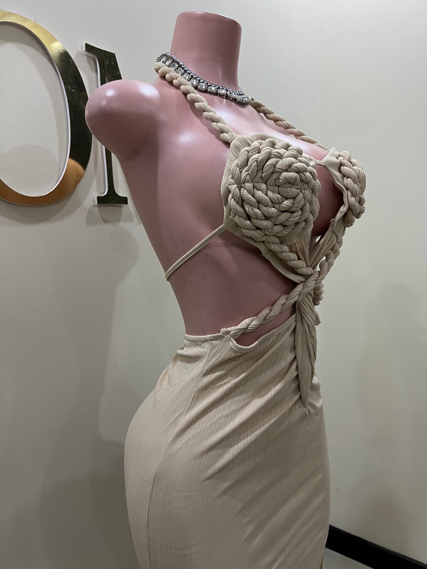 Athena Rope Dress (Brown)