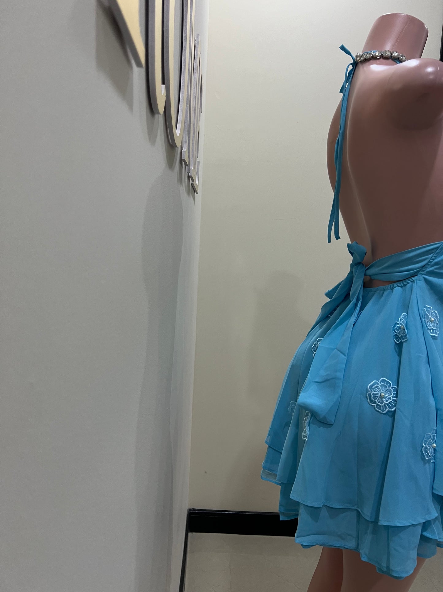 Rumi Petal Dress (Blue)
