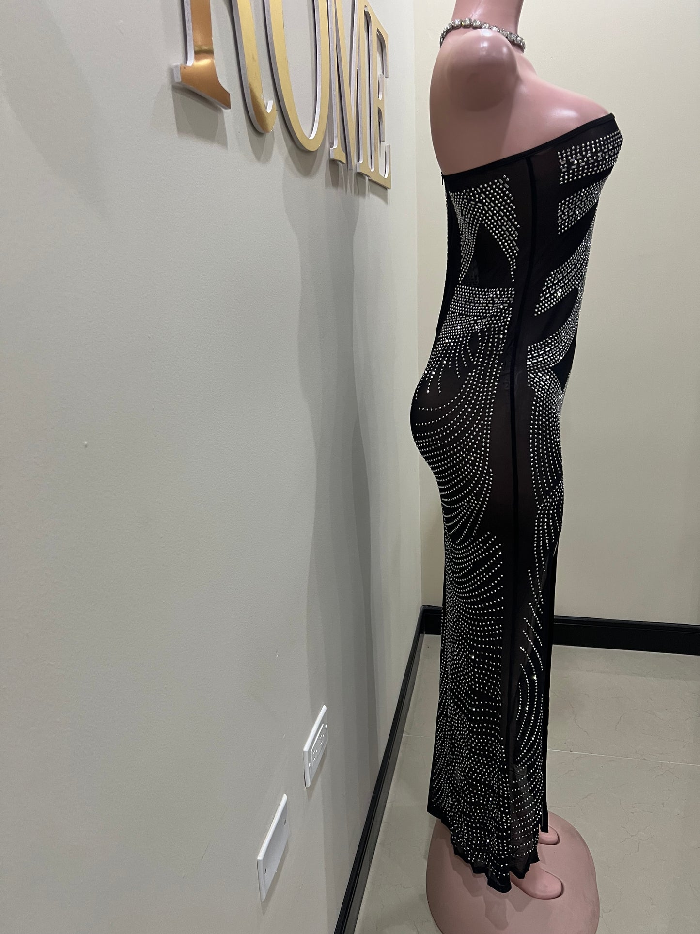 Hana Mesh Dress (Black)