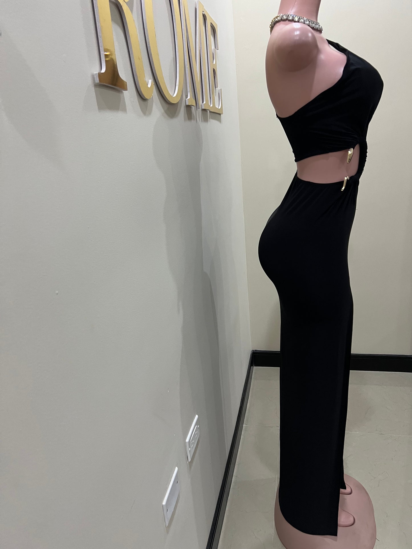 Snake Ming Dress (Black)