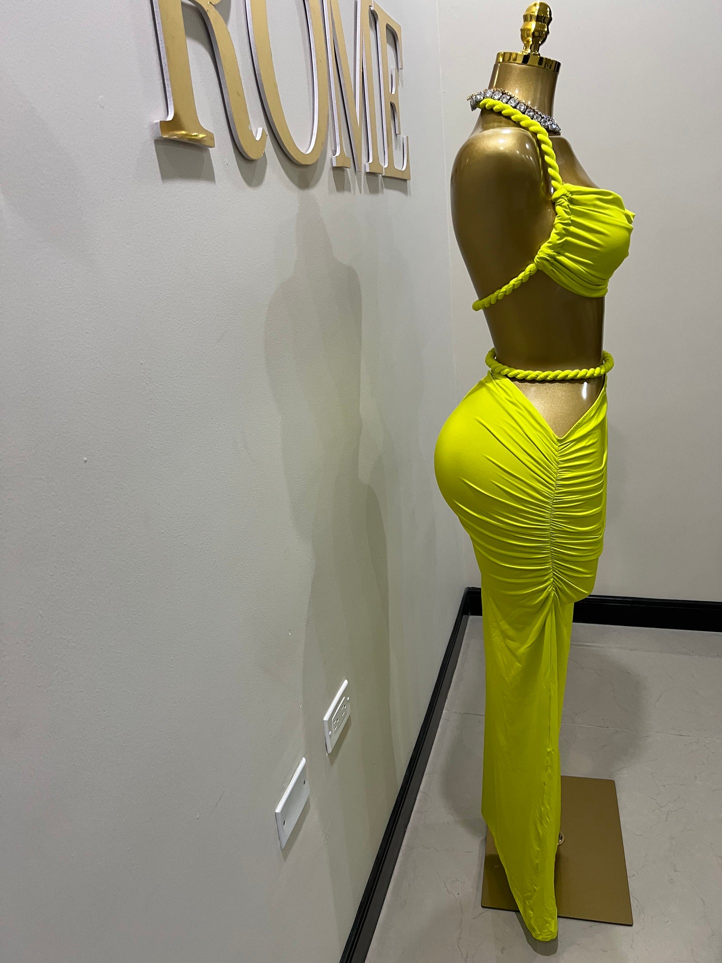 Emma Giselle Rope Skirt Set (Green)