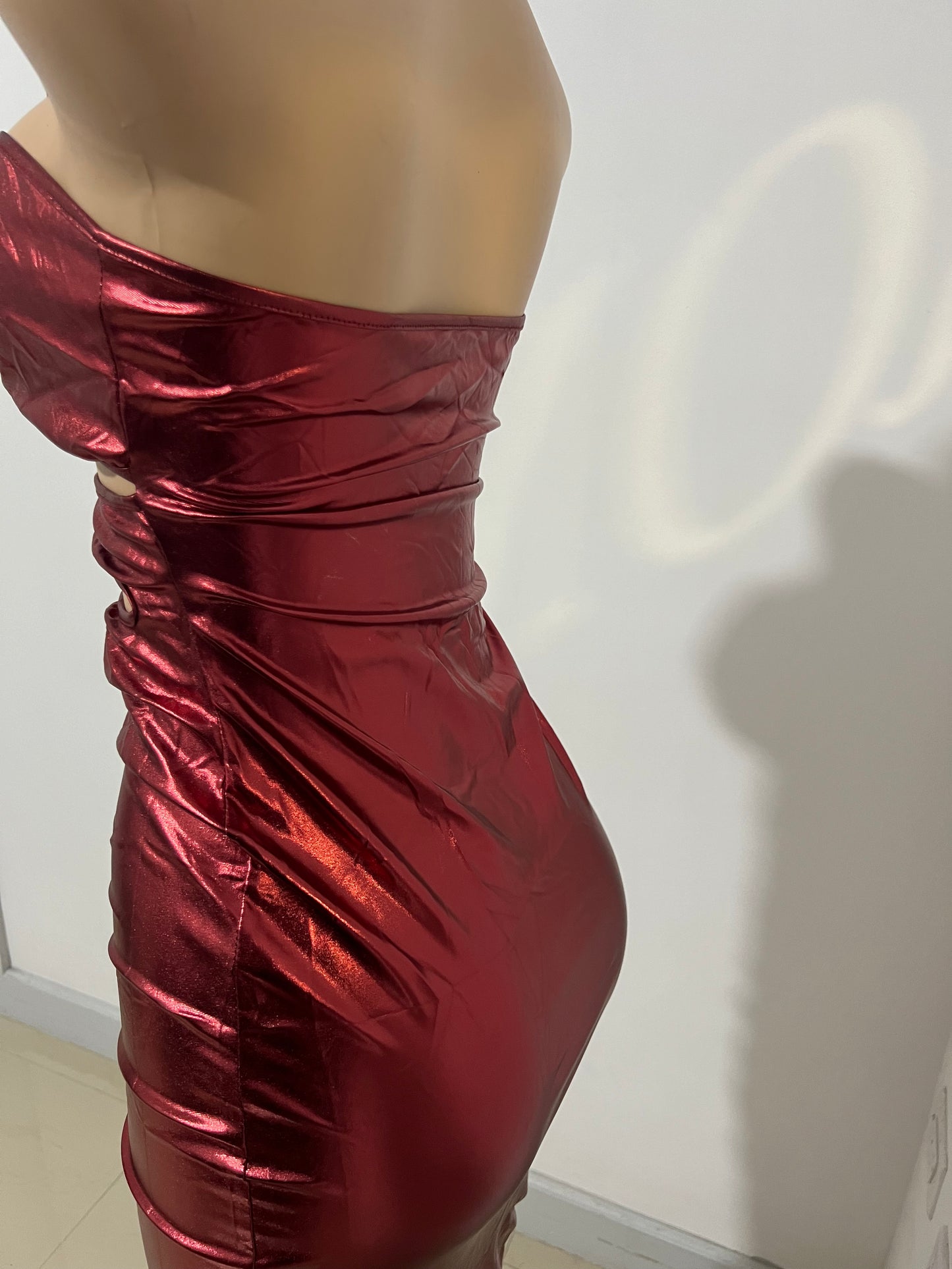 Lexy Laced Dress (Wine-Red)