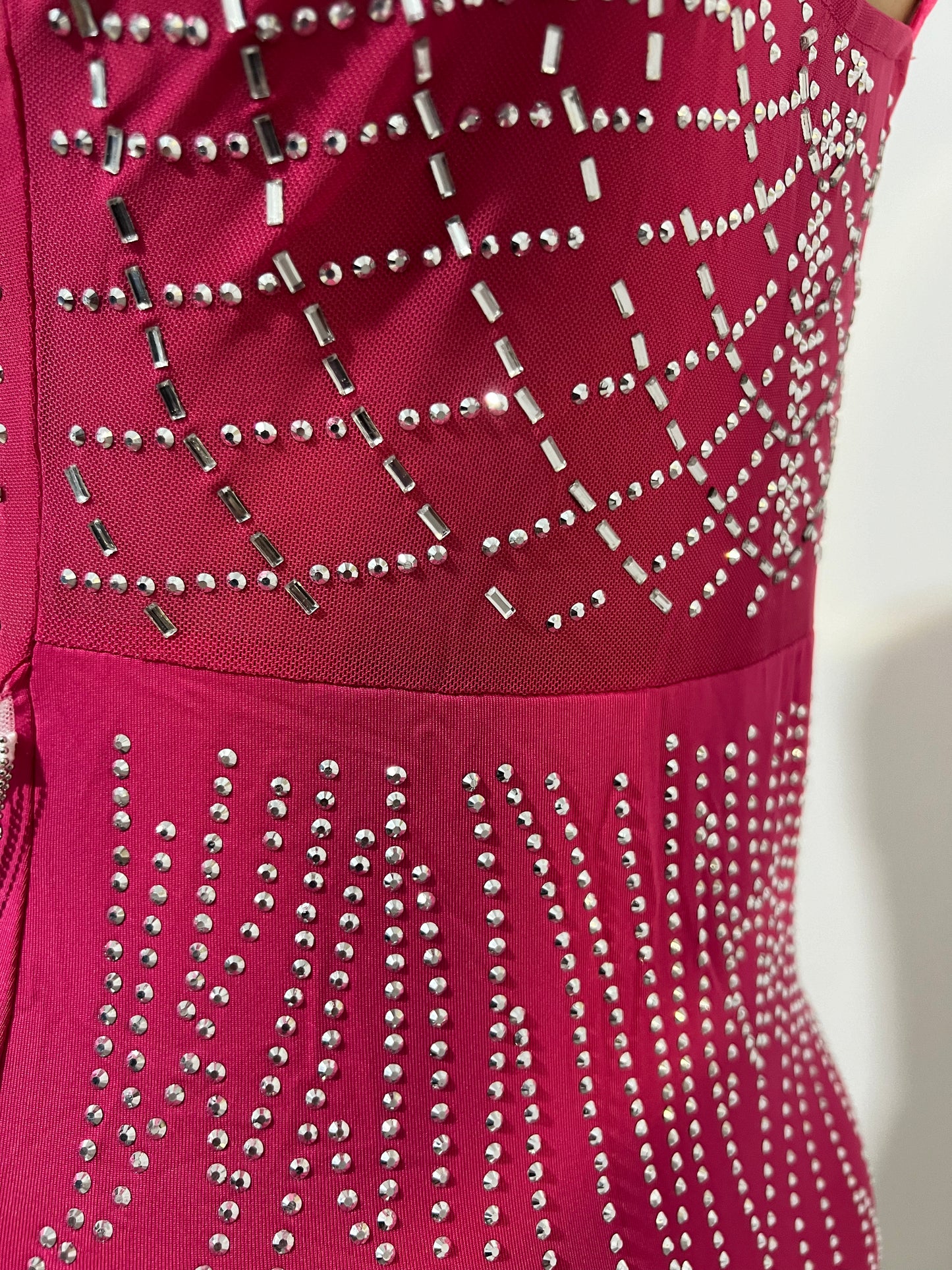 Gianna Fringe Crystal Dress (Pink)