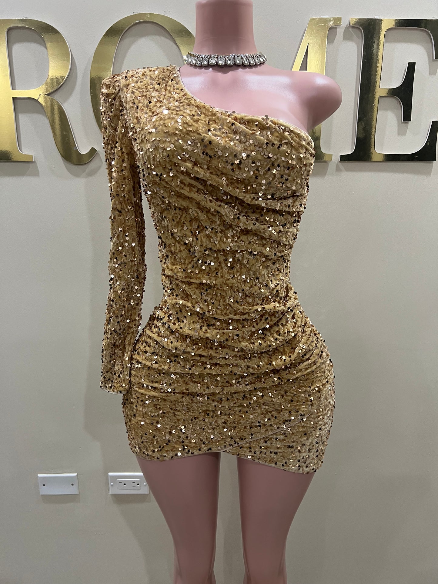 Holly Beth Dress (Gold)