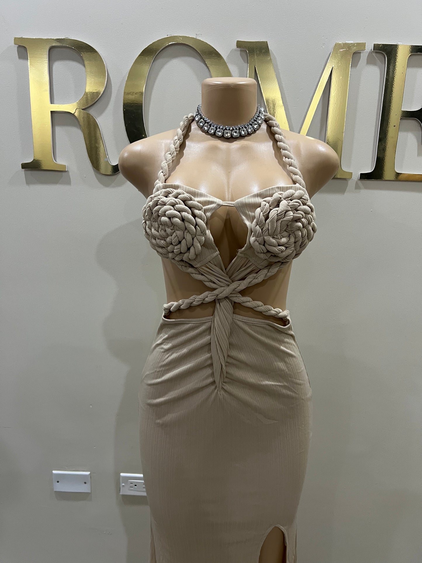 Athena Rope Dress (Brown)