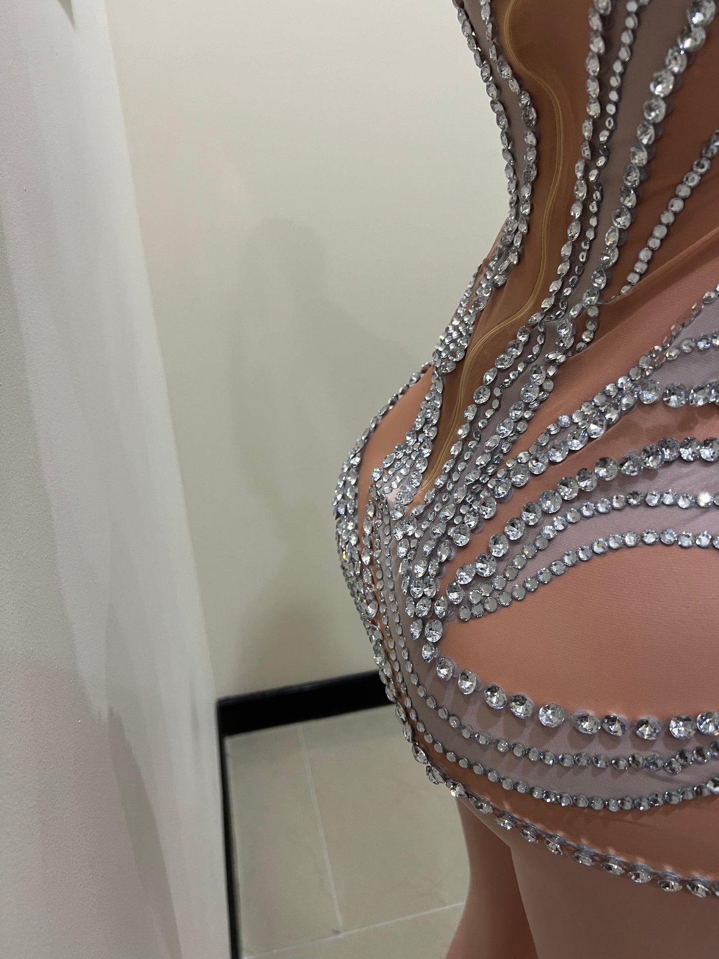 Ice Gemstone Super Mini Dress