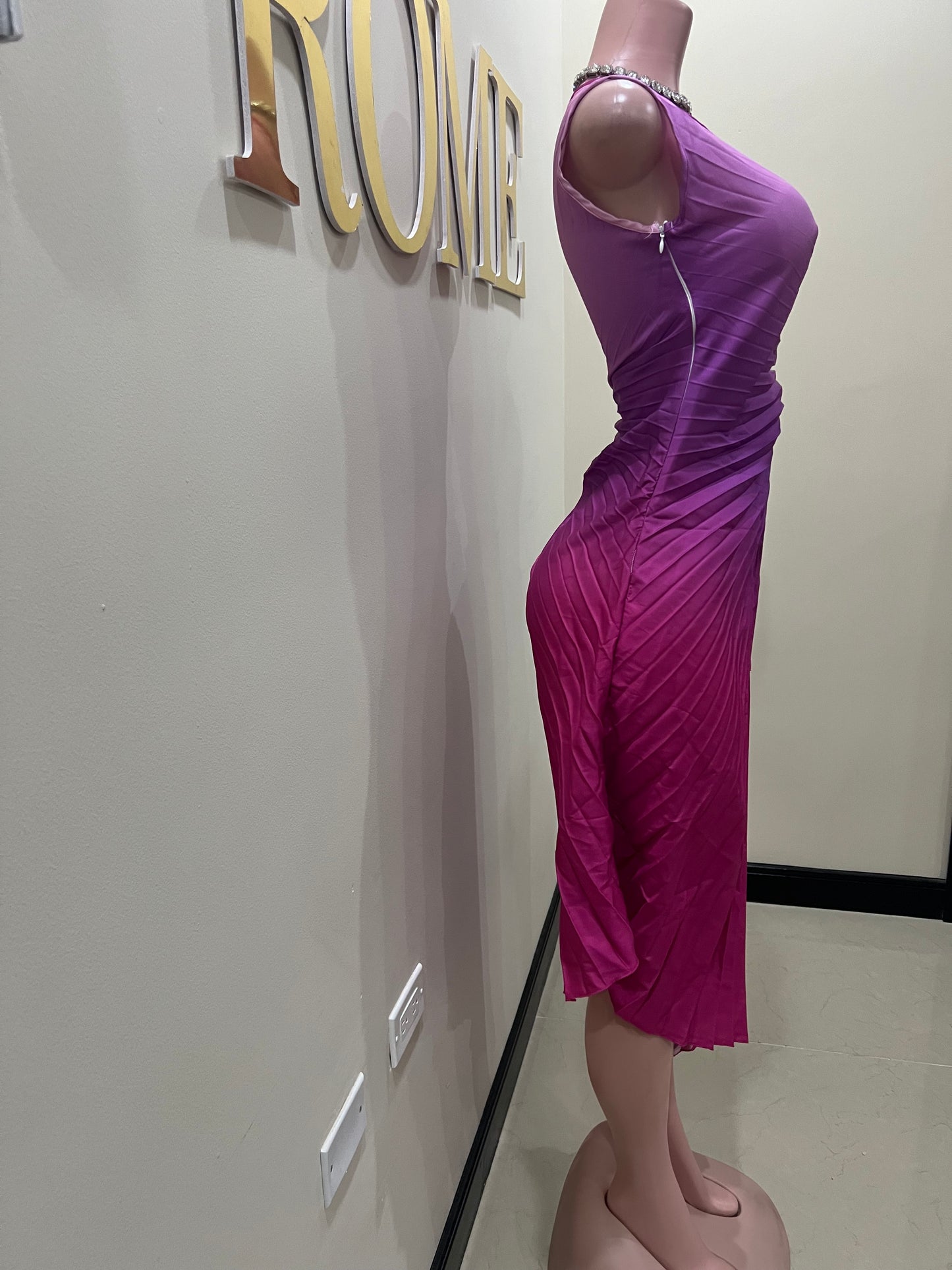 Carli Dress (Pink - purple)