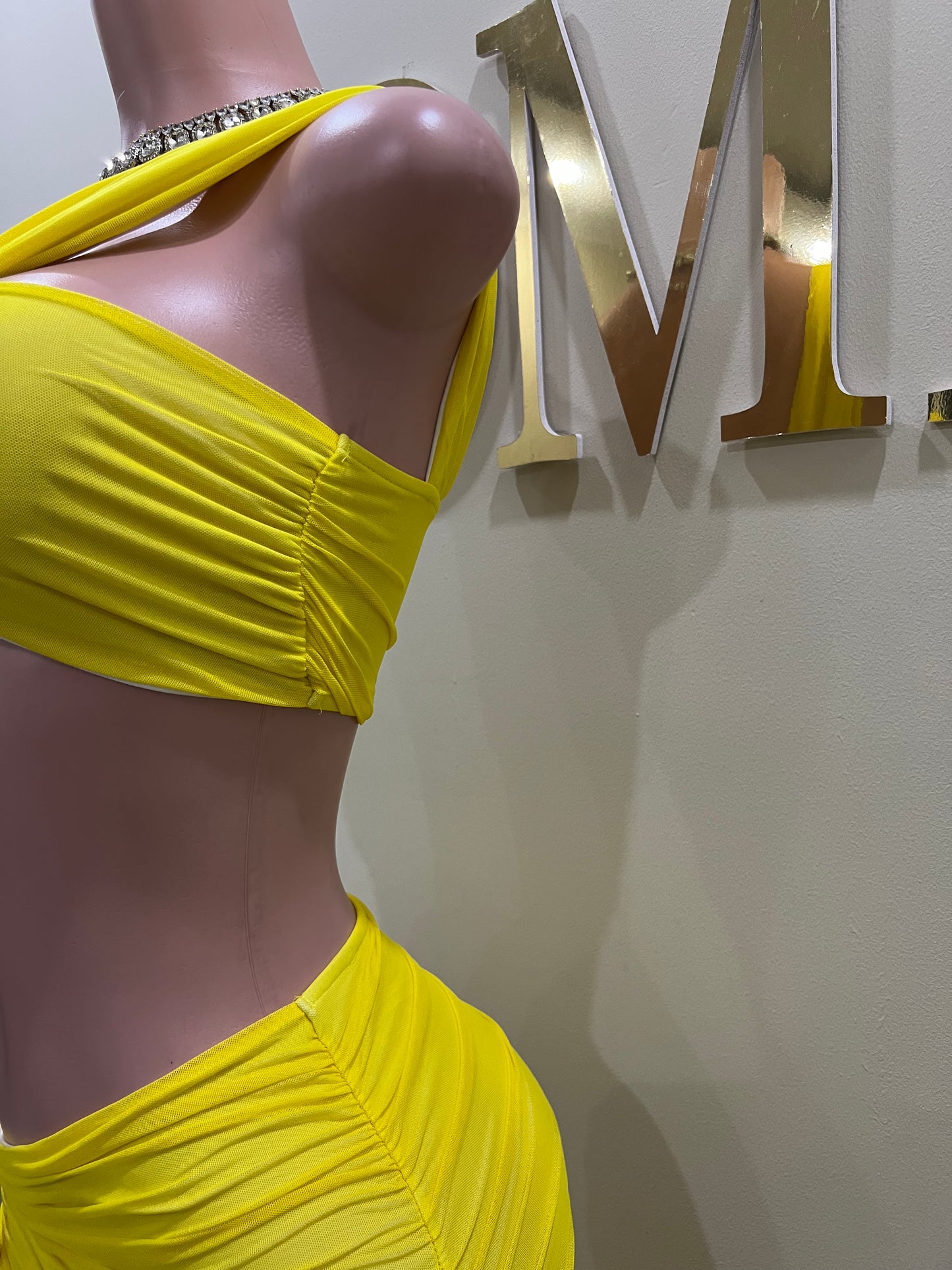 Emma Giselle Skirt Set (Yellow)