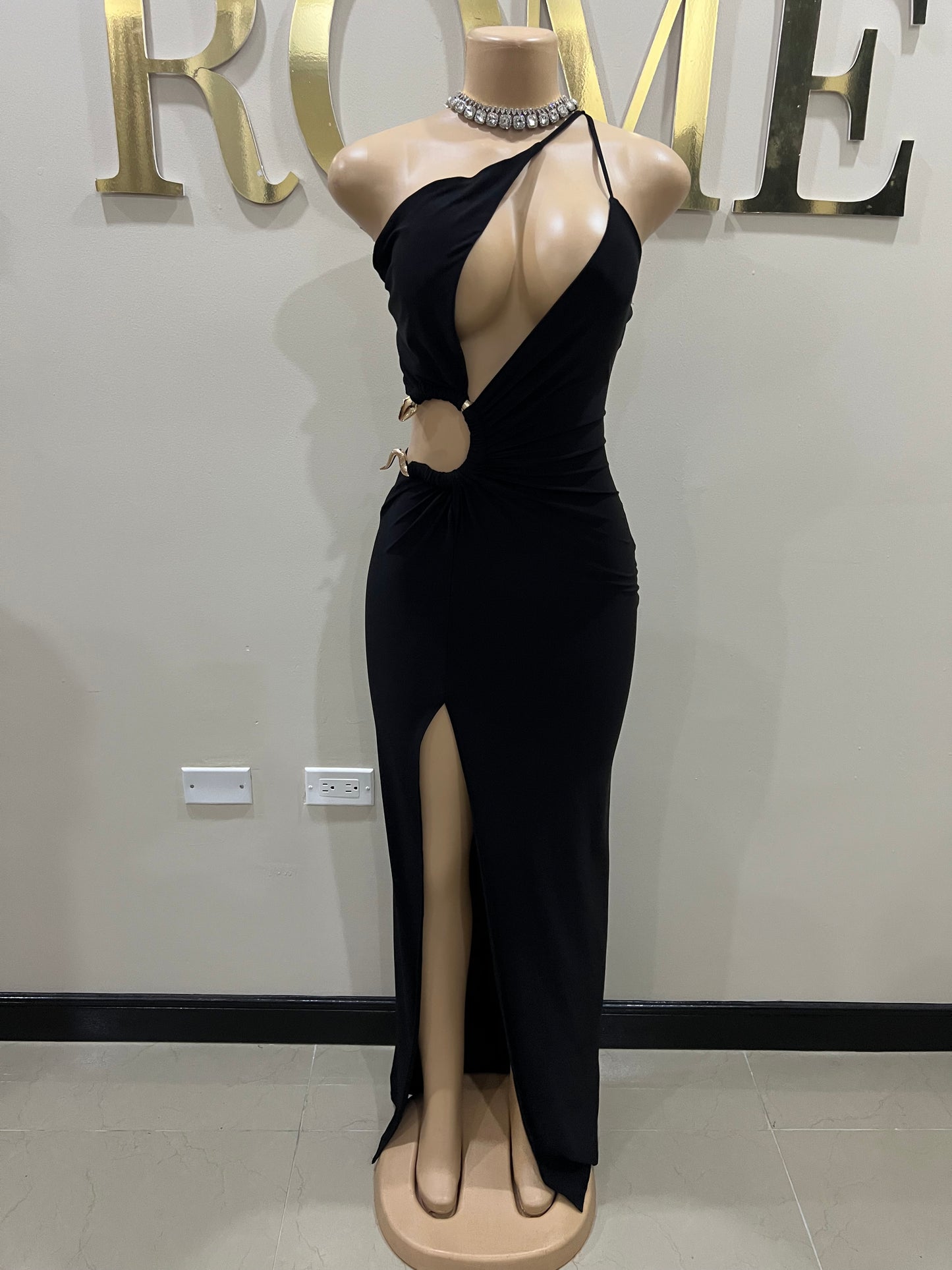 Snake Ming Dress (Black)