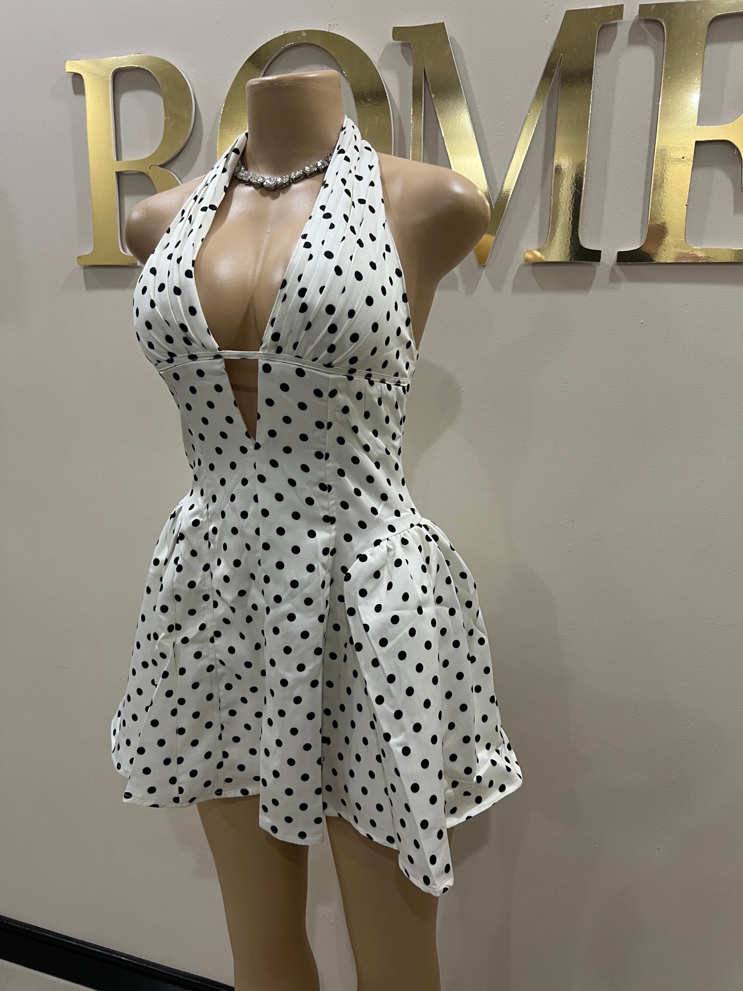 Polka Dot Halter Diana Dress