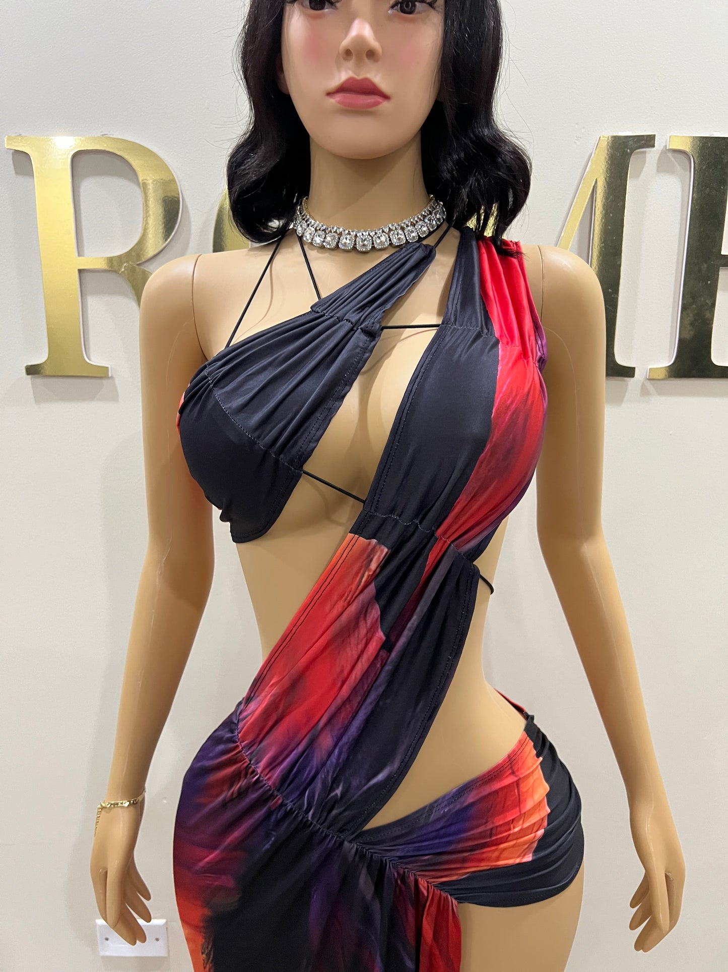 Amelia Giselle Dress (Abstract)