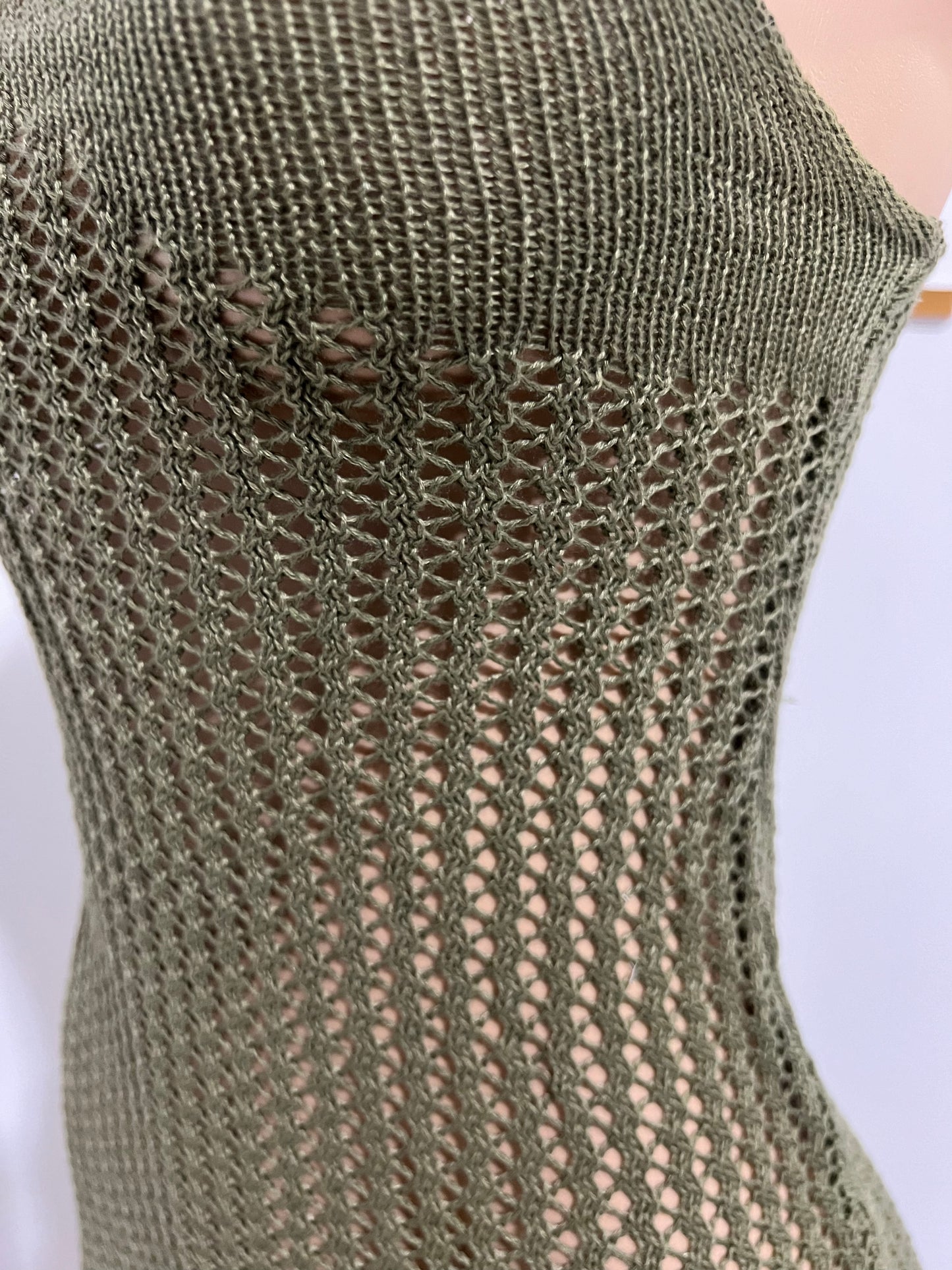 Azalea Crochet Long Dress (Green)