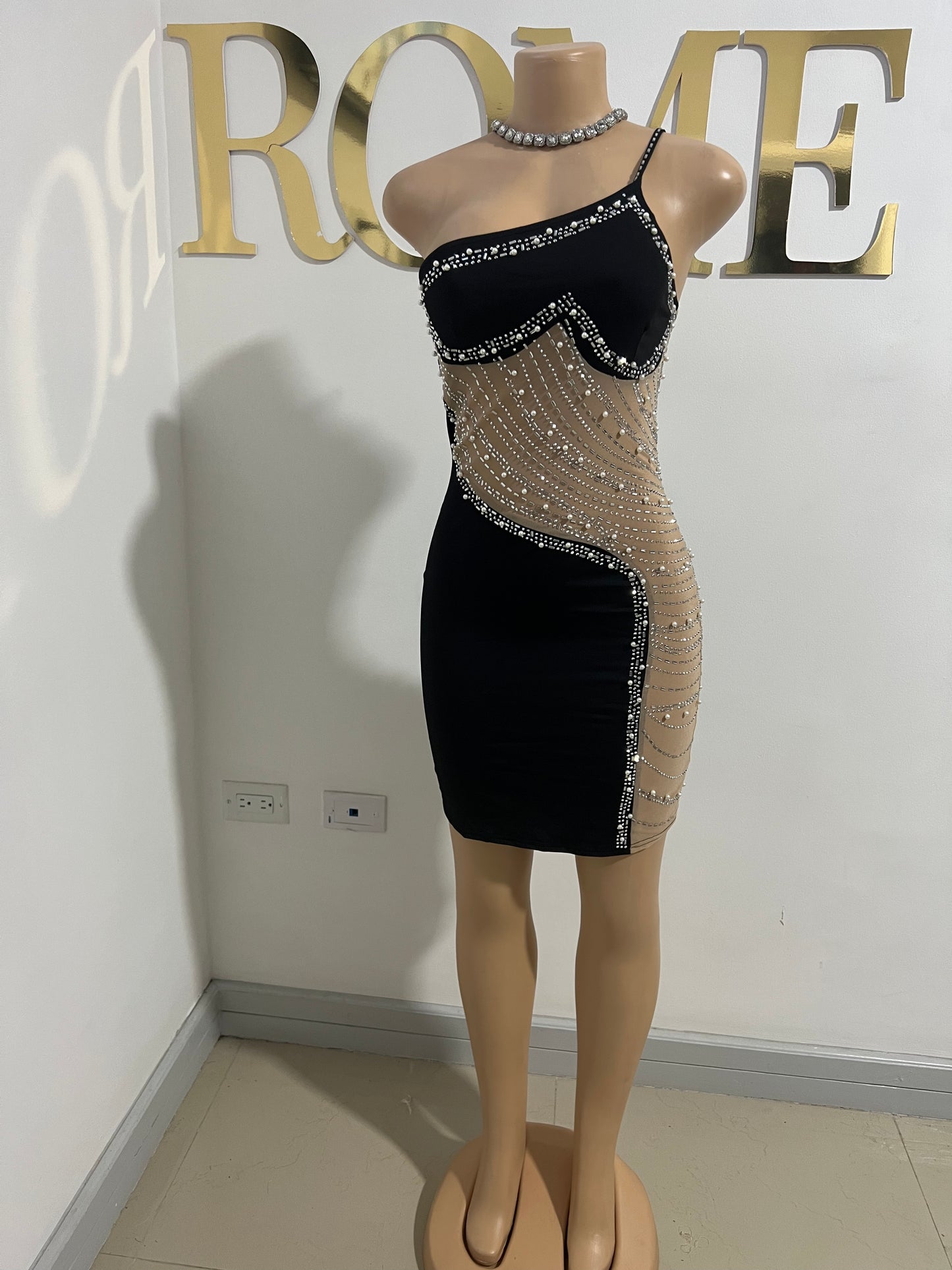 Heart’s Desire Short Dress (Black)