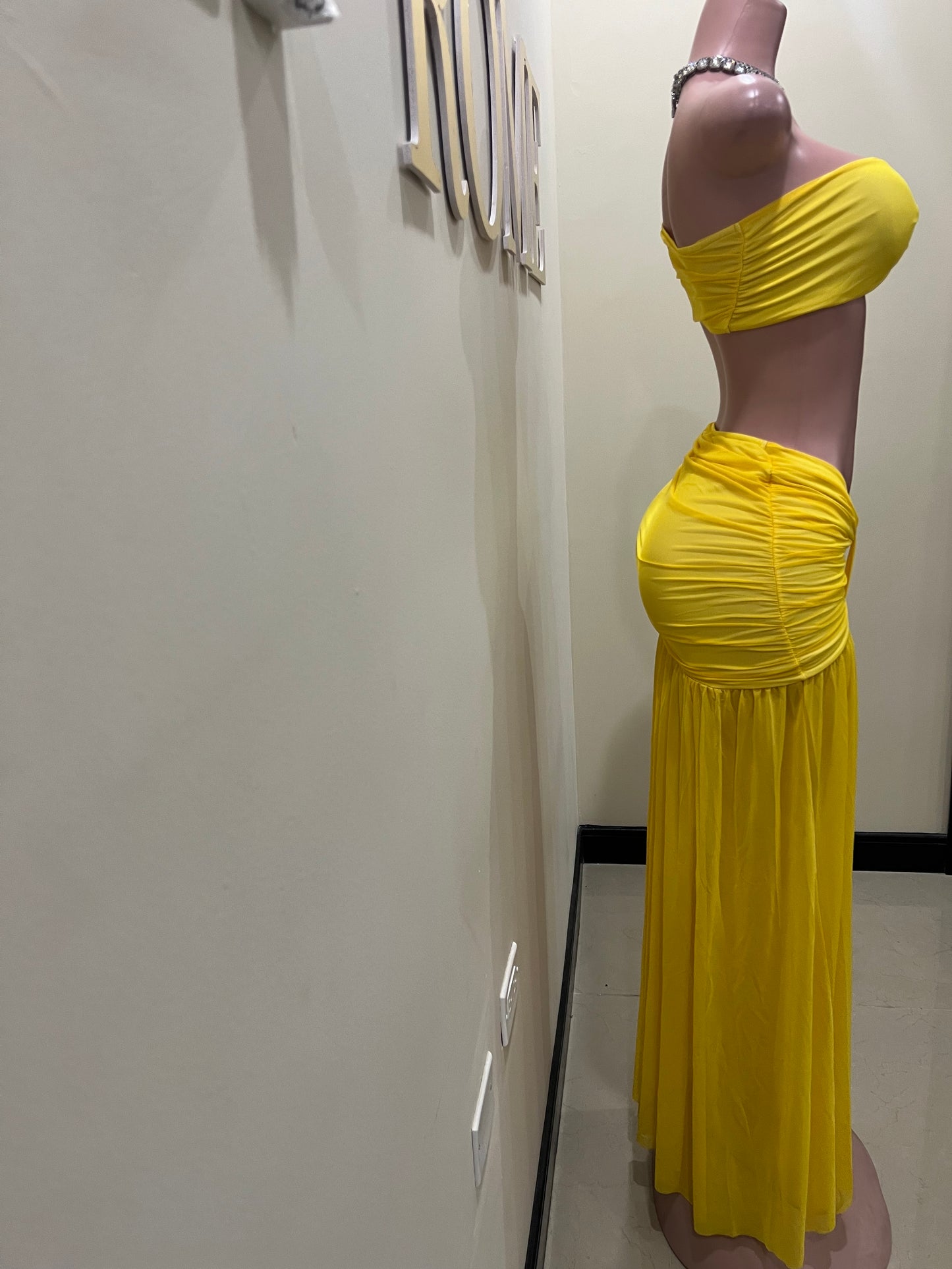 Emma Giselle Skirt Set (Yellow)