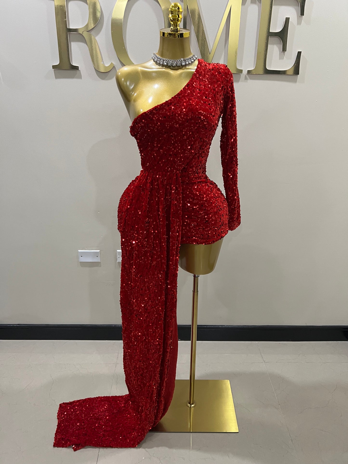 Holly Super Mini Allegra Dress (Red)