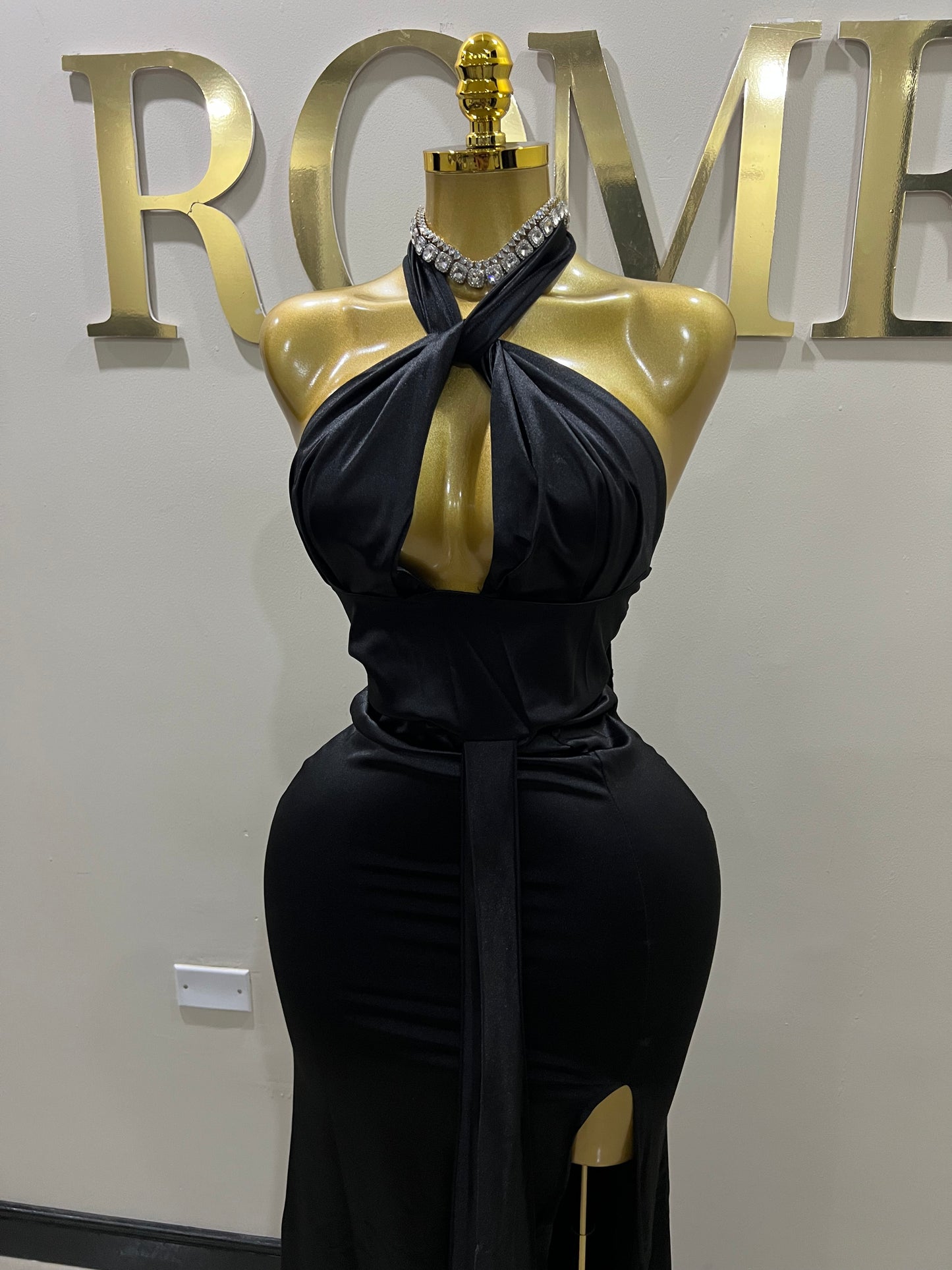 Alba 2 Pcs Dress (Black)