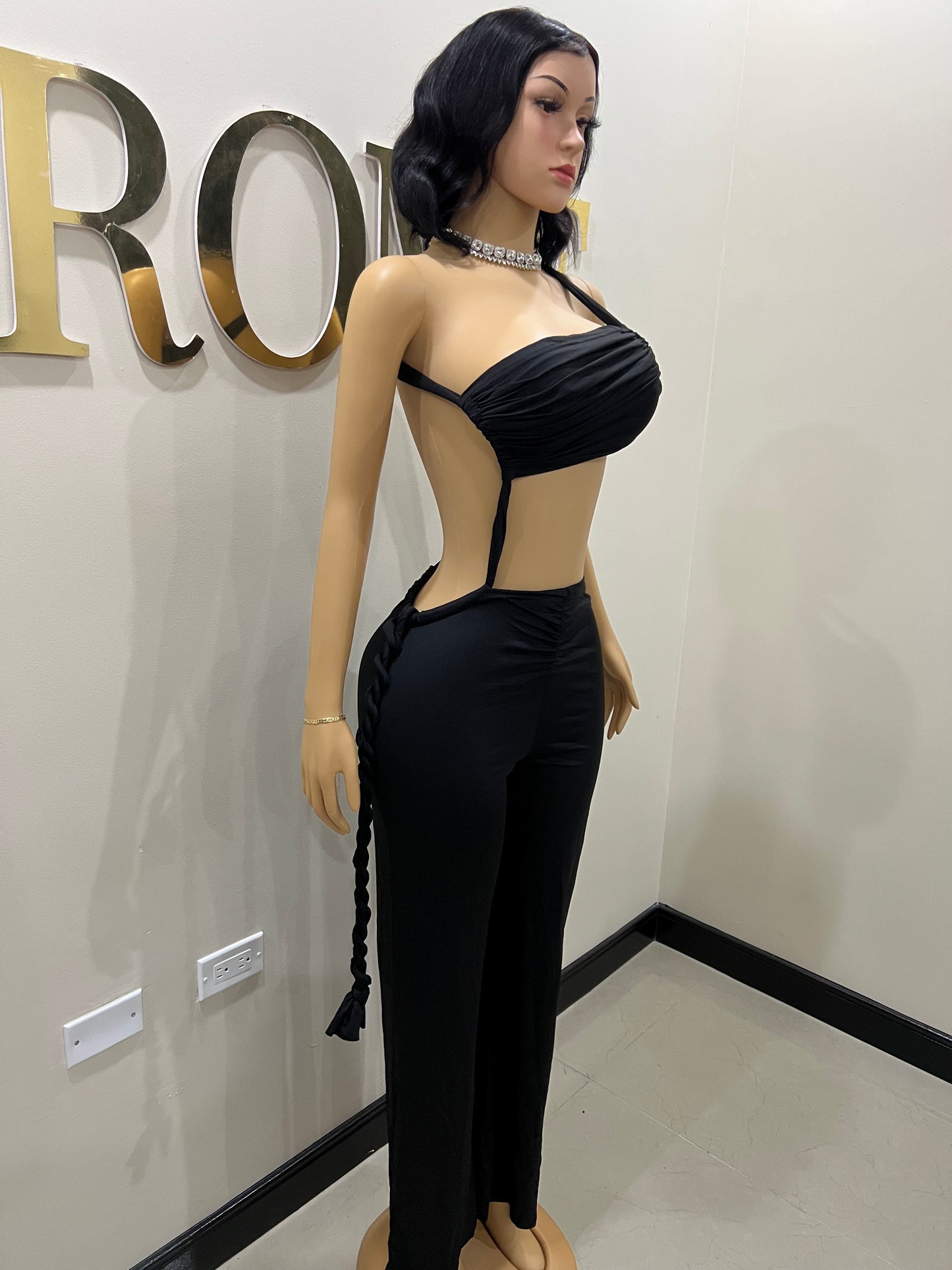 Emma Giselle Jumpsuit (Black)