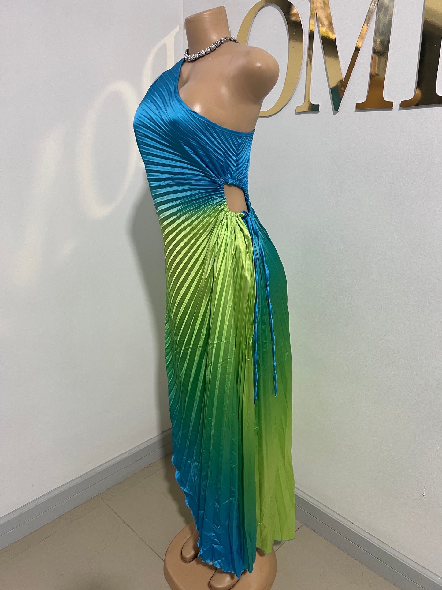 Carli Dress (Blue - green)