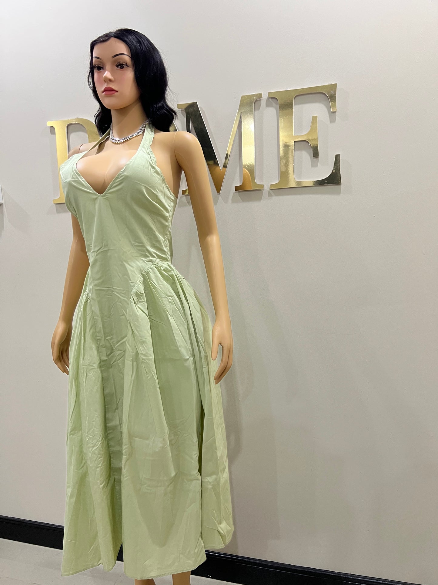 Kim Halter Diana Dress (Green)