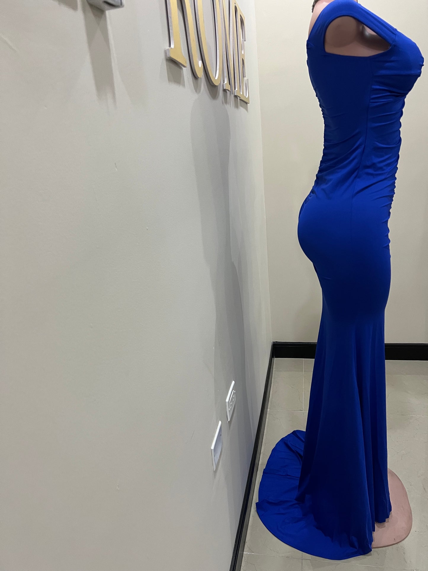 Kerry Elle Train Dress (Blue)