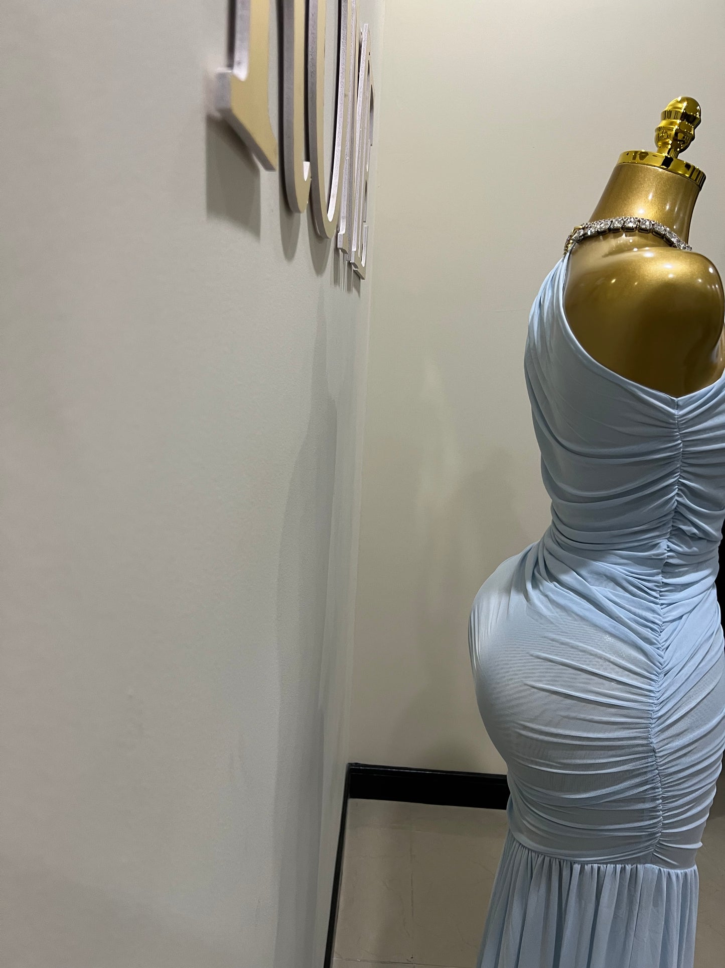 Michelle Mesh Dress (Blue)