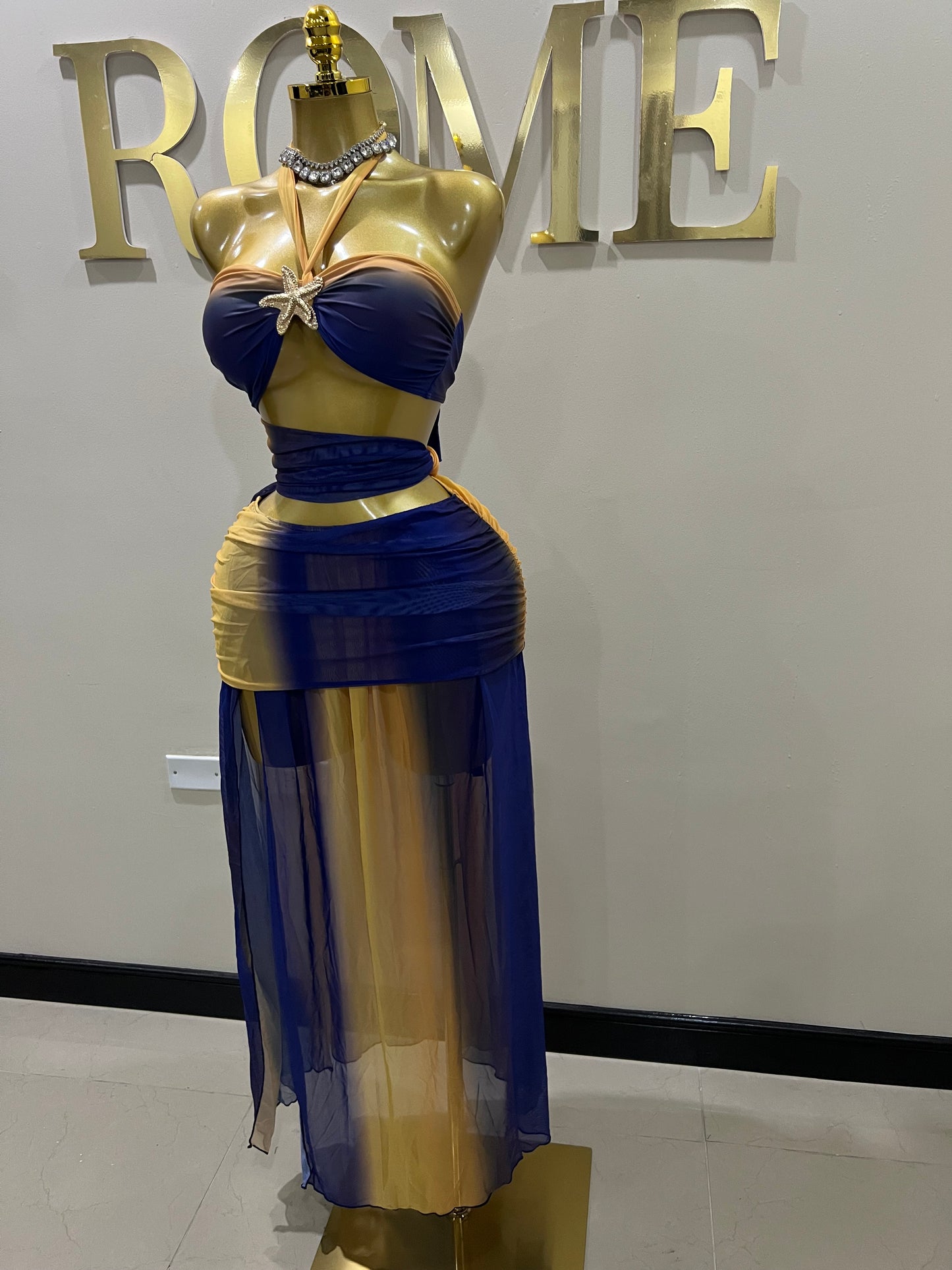 Starfish 2 Pcs Monokini & Skirt Set