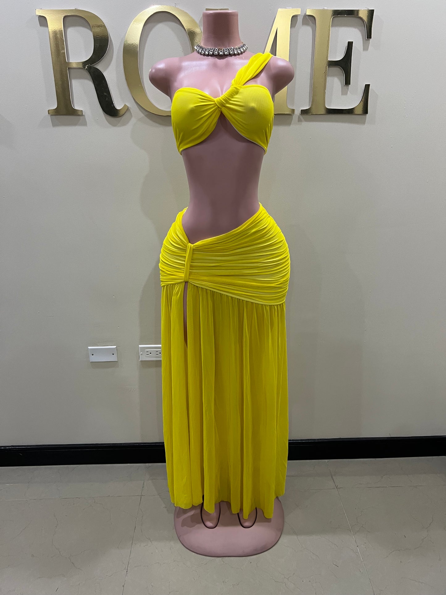 Emma Giselle Skirt Set (Yellow)