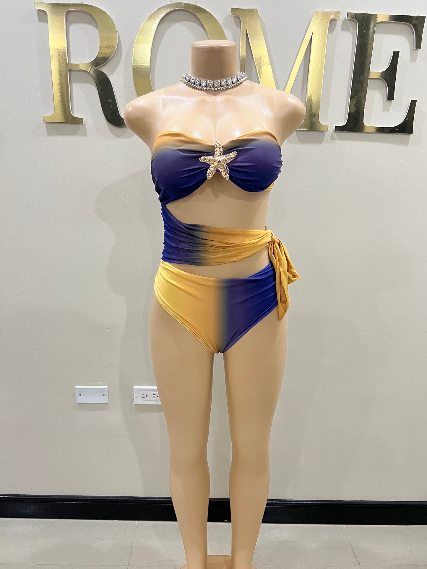 Starfish 2 Pcs Monokini & Skirt Set