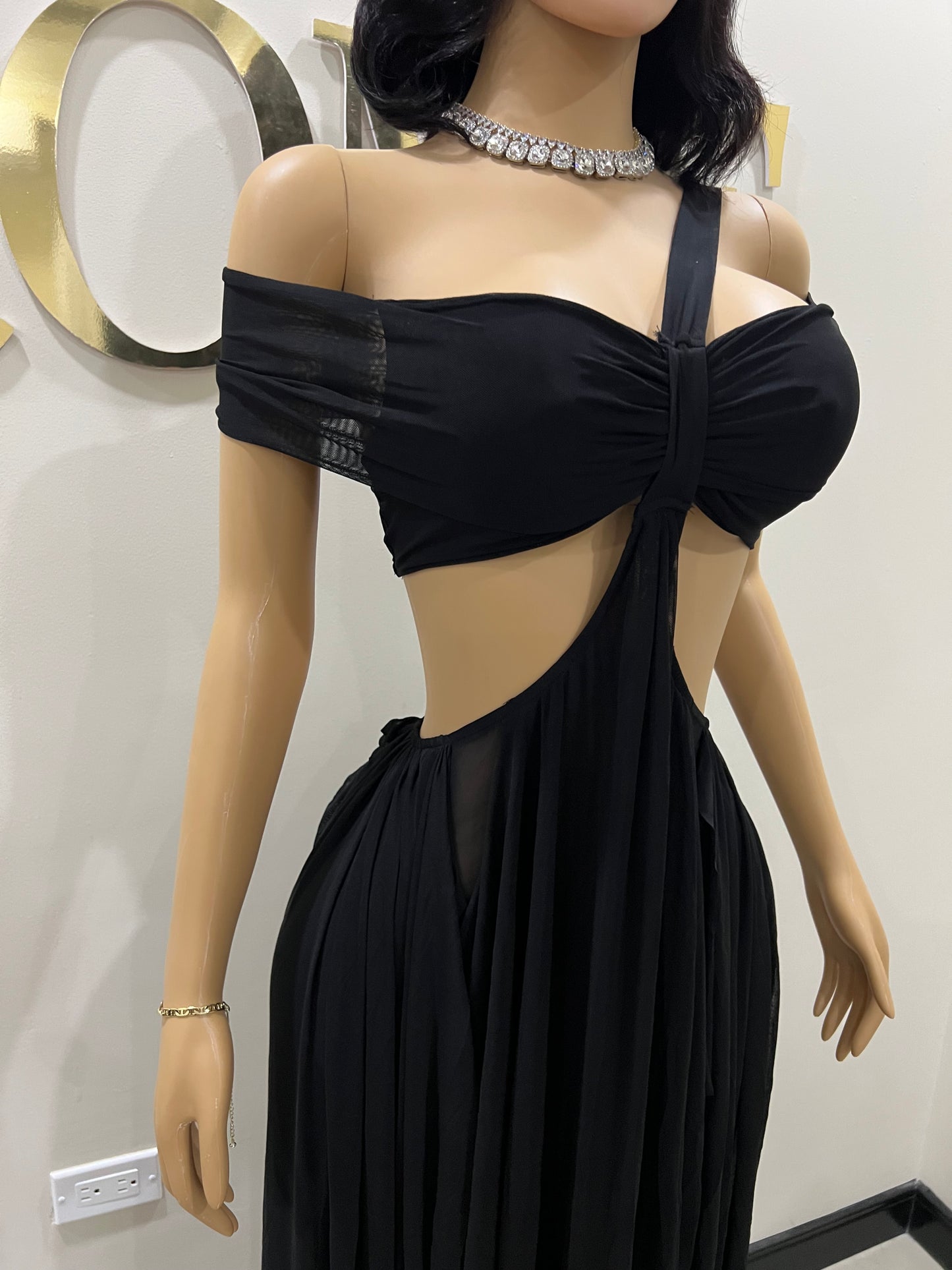 Ruby Mesh Dress (Black)