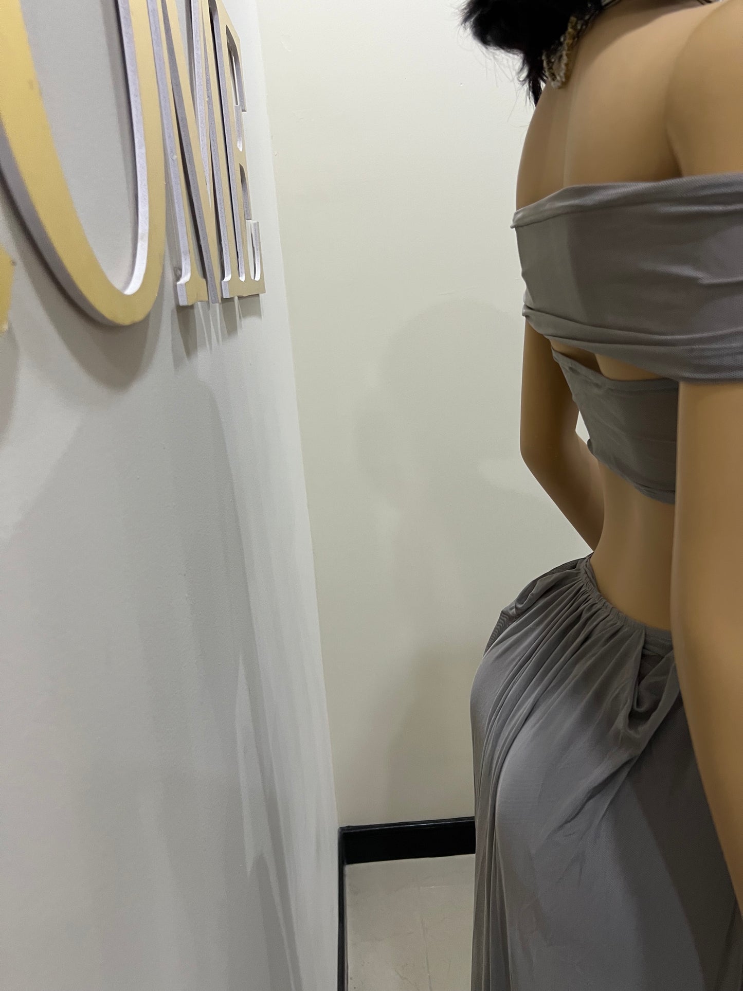 Ruby Mesh Dress (Grey)