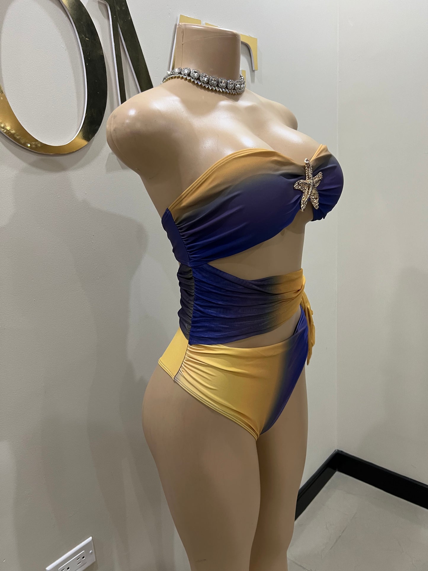 Starfish 2 Pcs Monokini & Skirt Set