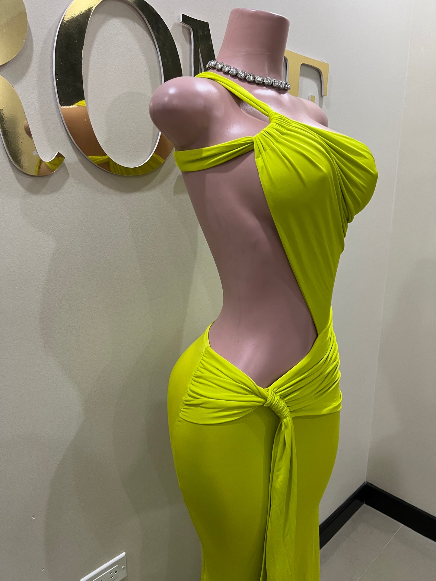 Emma Giselle Dress (Bright Green)