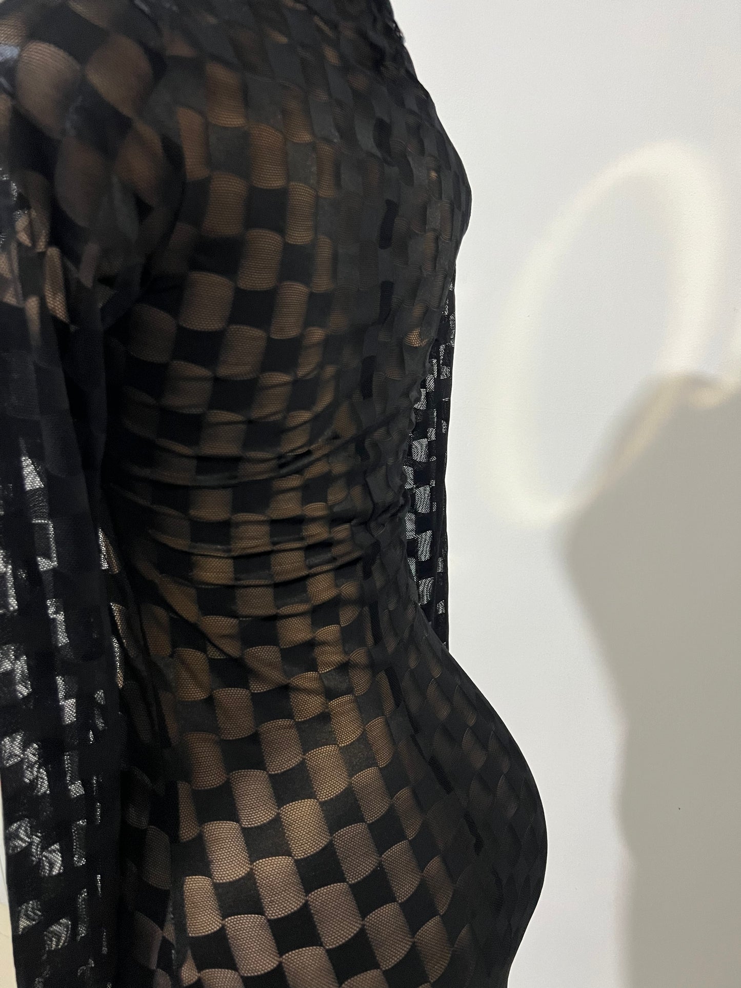 Nia Long Mesh Dress (Black)