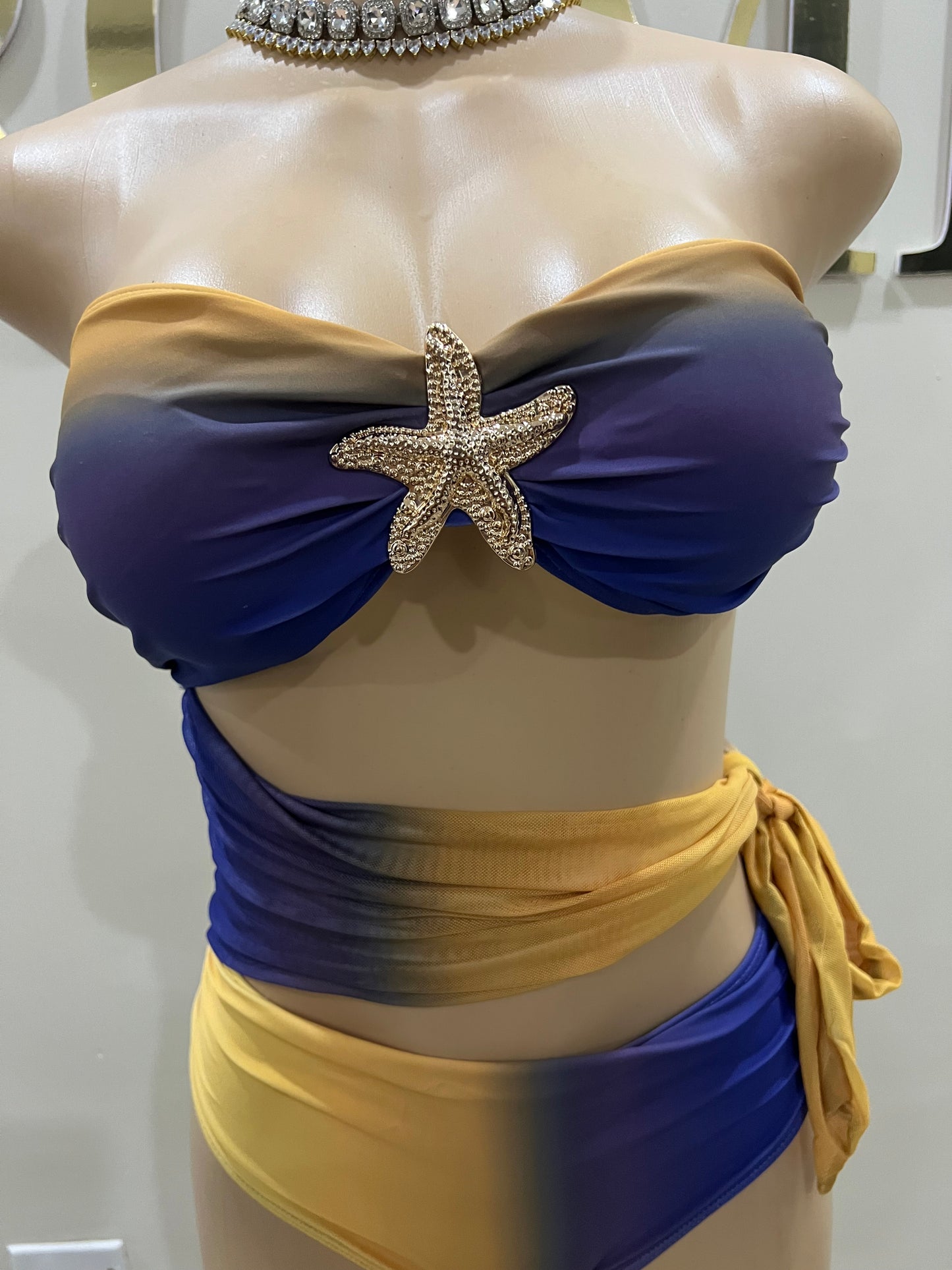 Starfish 2 Pcs Monokini & Skirt Set