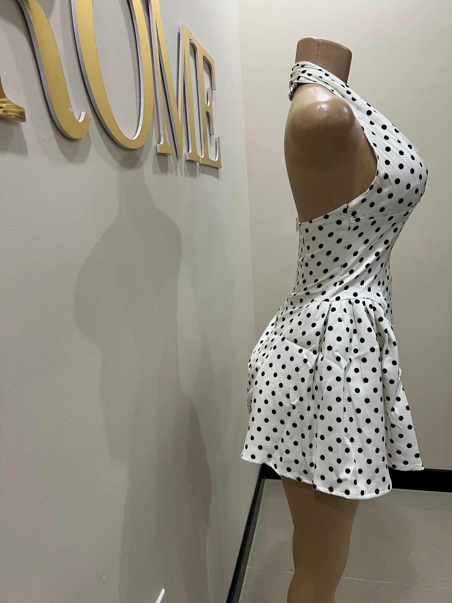 Polka Dot Halter Diana Dress