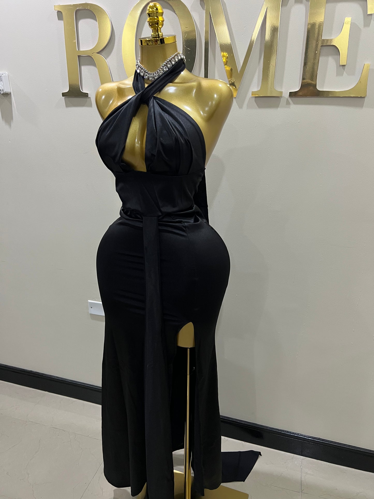 Alba 2 Pcs Dress (Black)